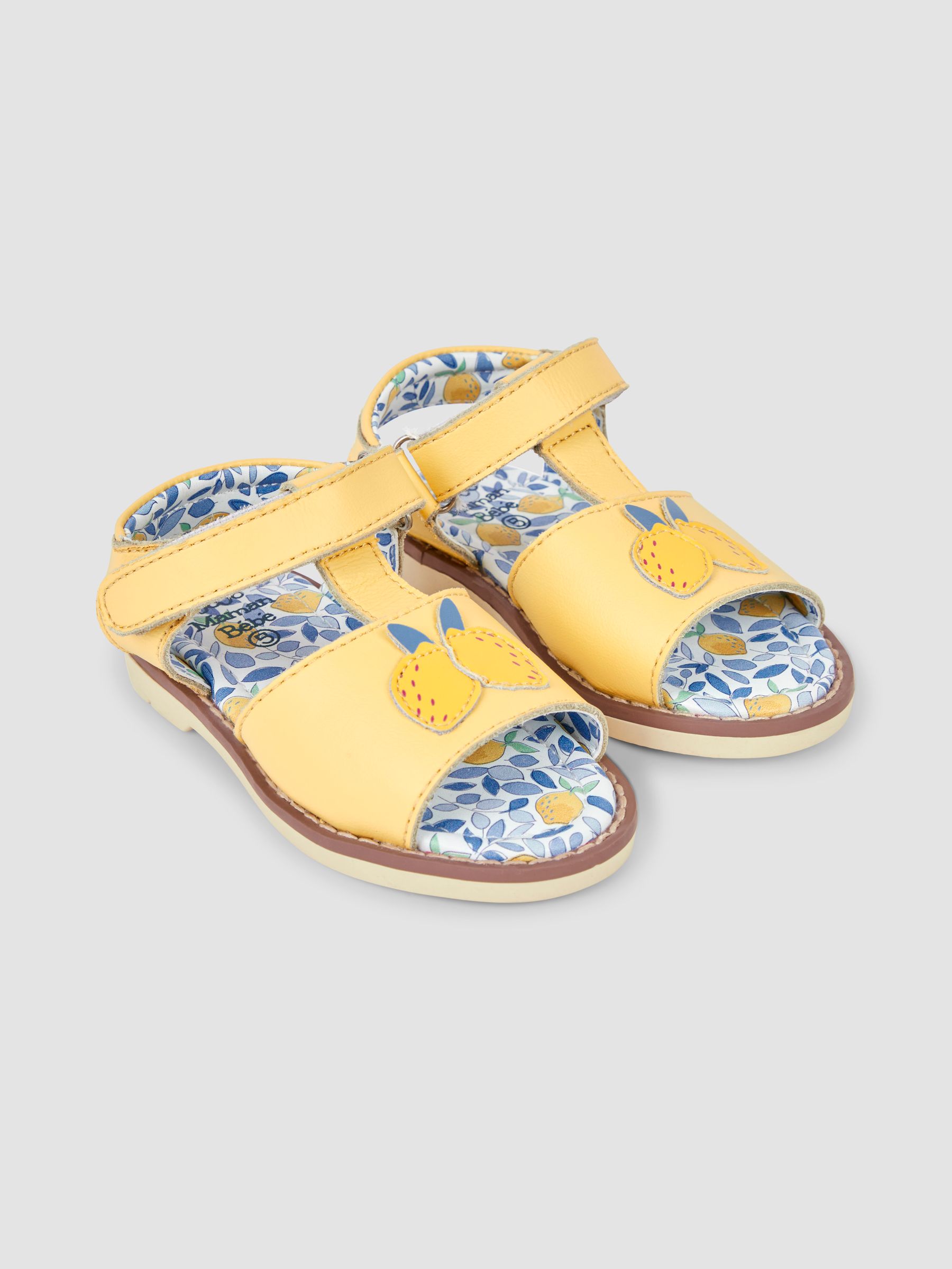 Yellow Lemon Appliqué Sandals - Image 1 of 4