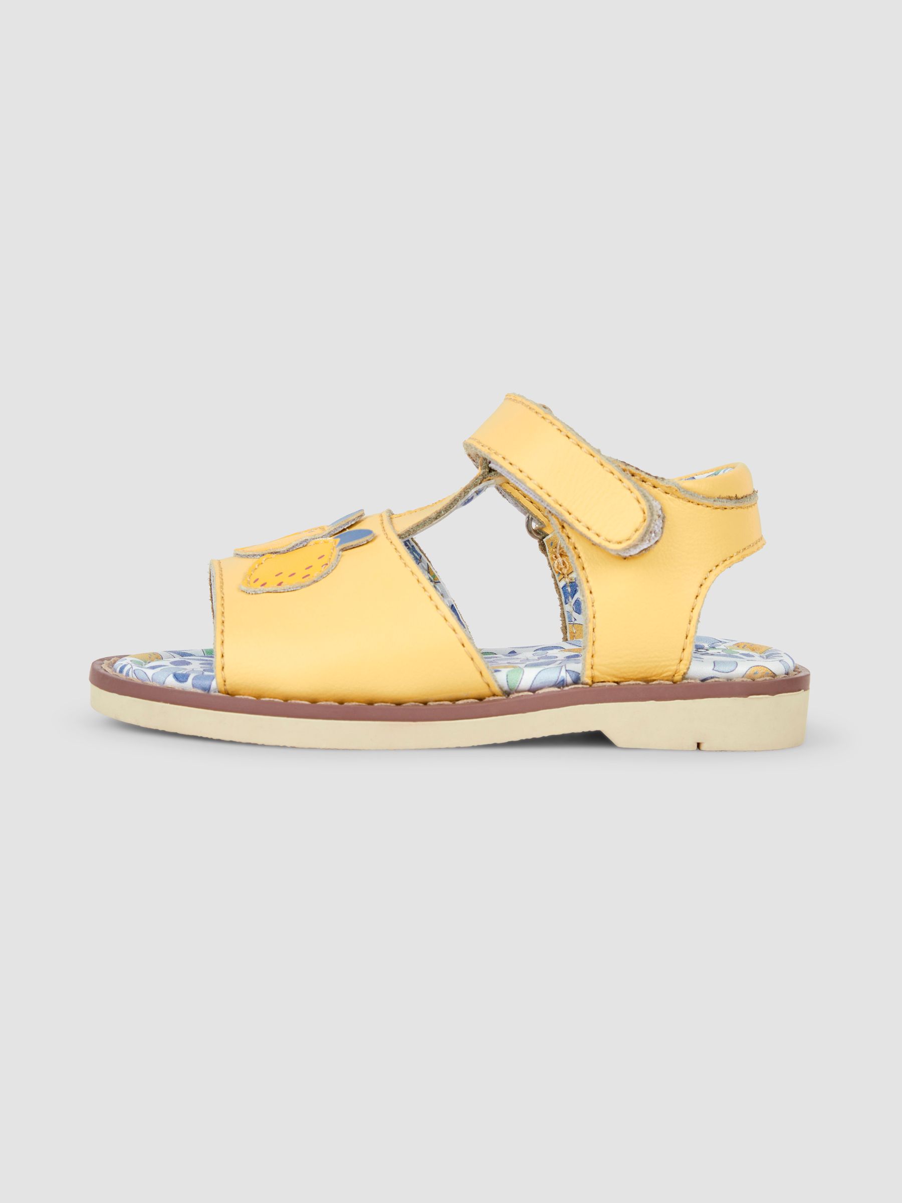 Yellow Lemon Appliqué Sandals - Image 4 of 4