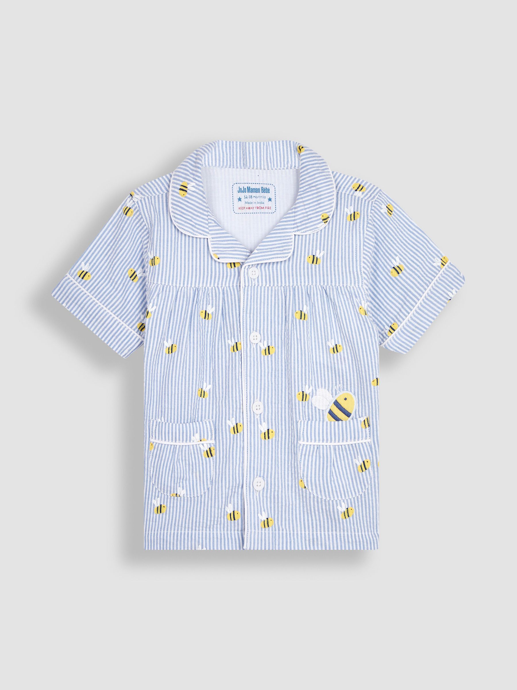 Blue Bee Woven Pyjamas - Image 2 of 5