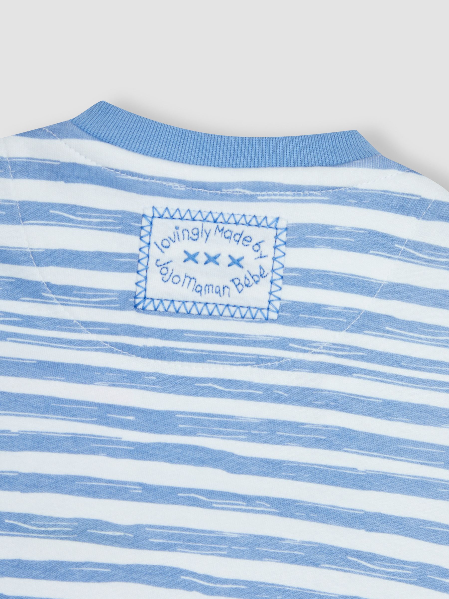Blue Whale Appliqué Zip Sleepsuit - Image 4 of 4