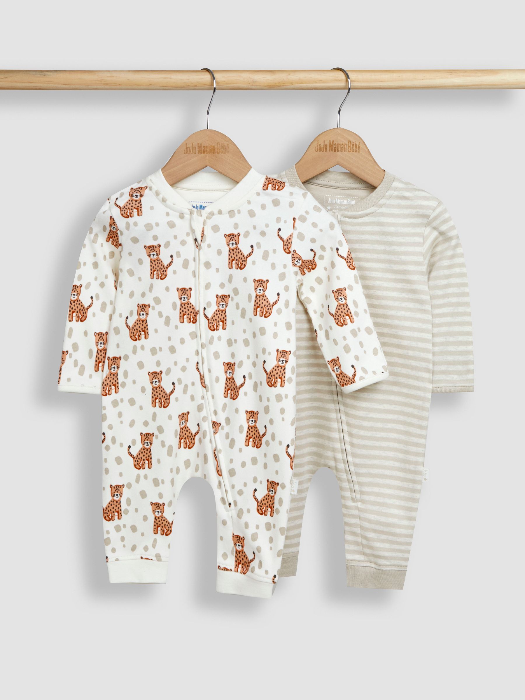 Natural Tiger 2-Pack Footless Sleepsuits - Image 2 of 7