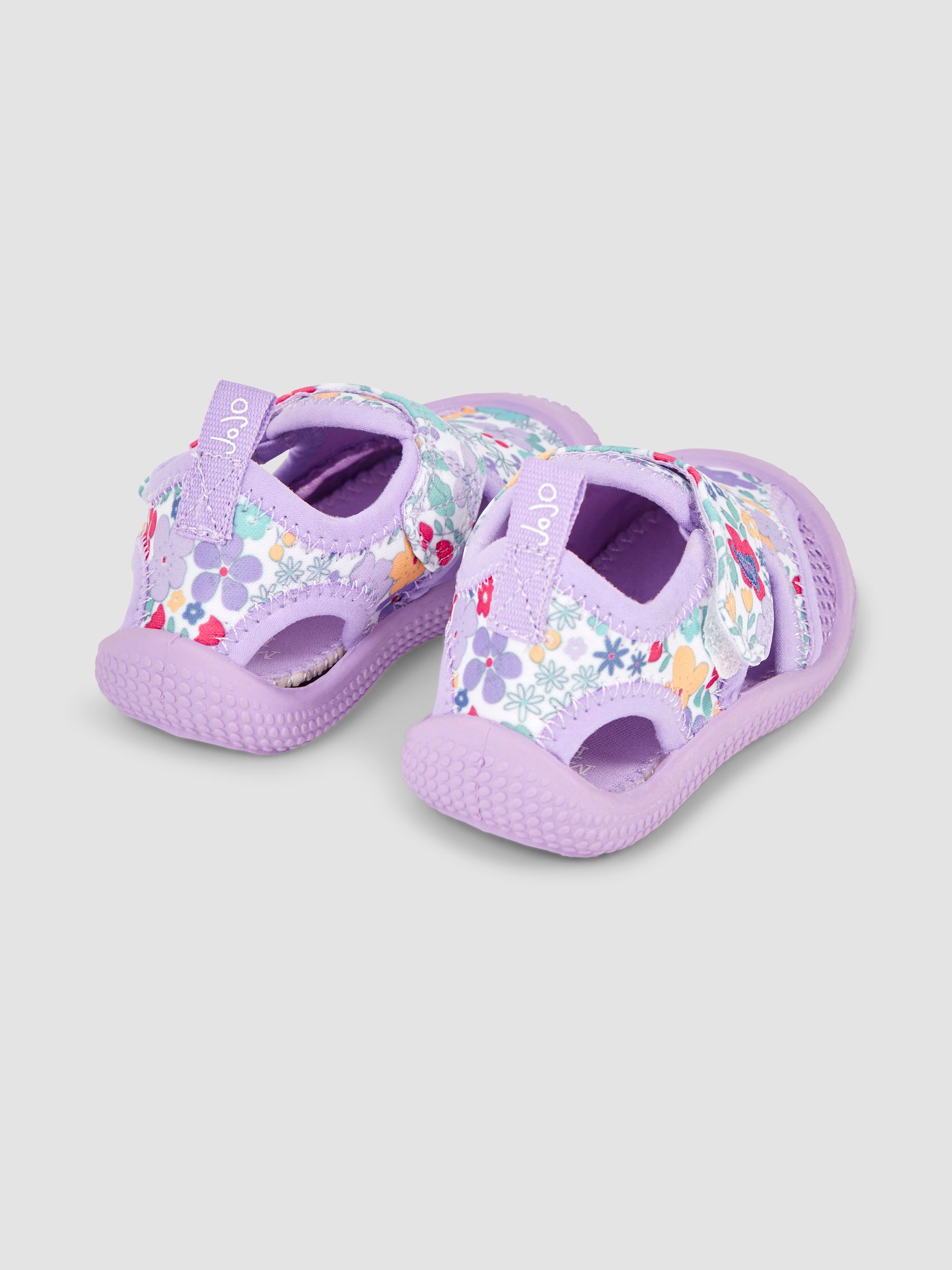 Lilac Floral Print Beach & Swim Sandals - Image 2 of 4
