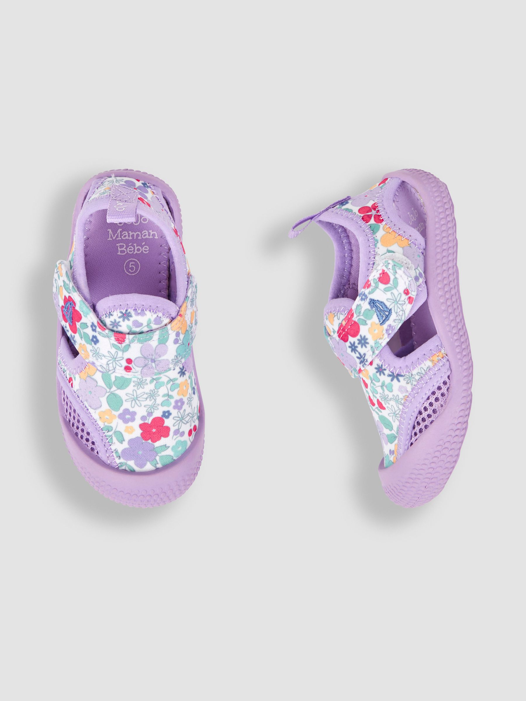 Lilac Floral Print Beach & Swim Sandals - Image 3 of 4