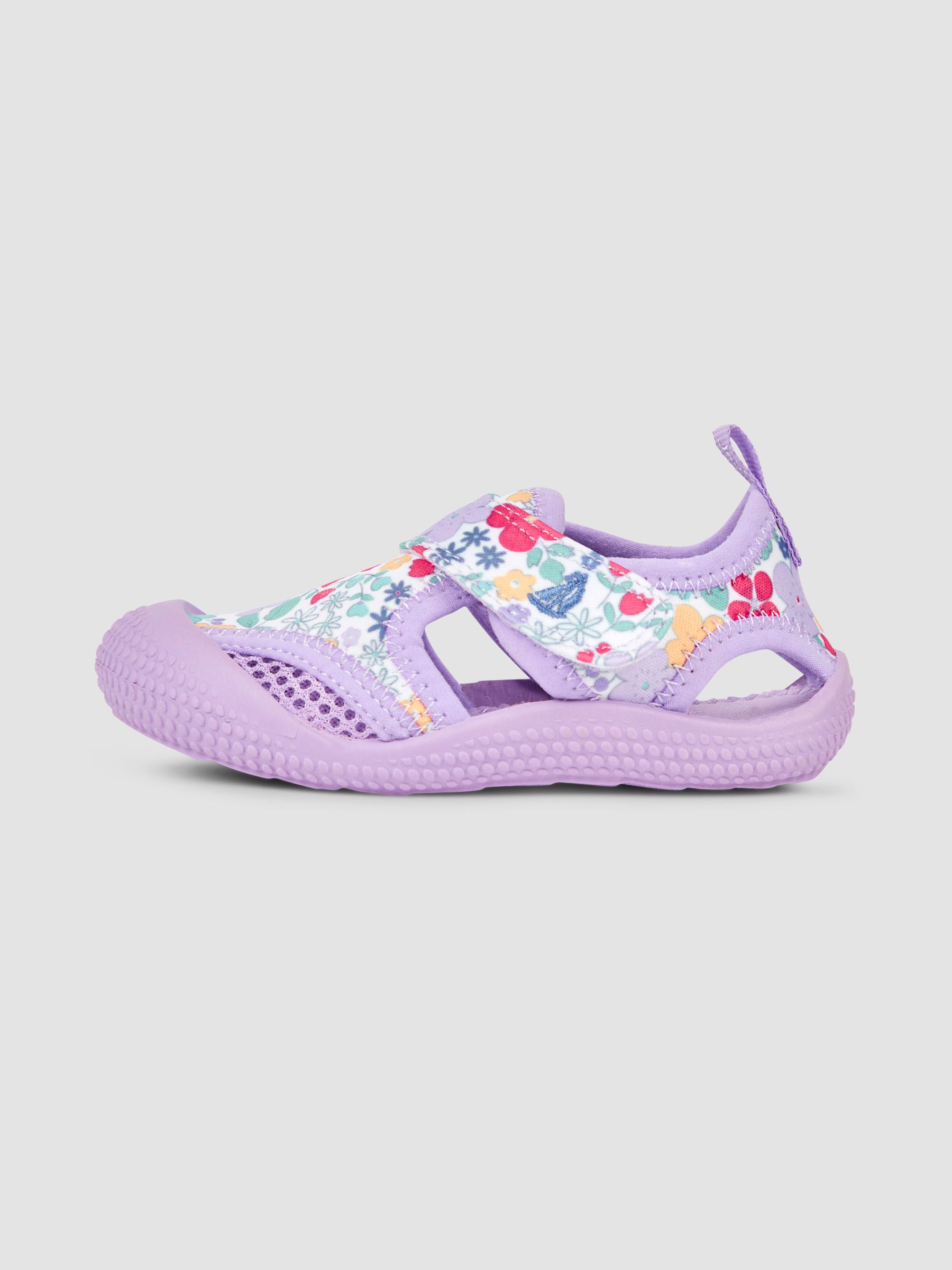 Lilac Floral Print Beach & Swim Sandals - Image 4 of 4