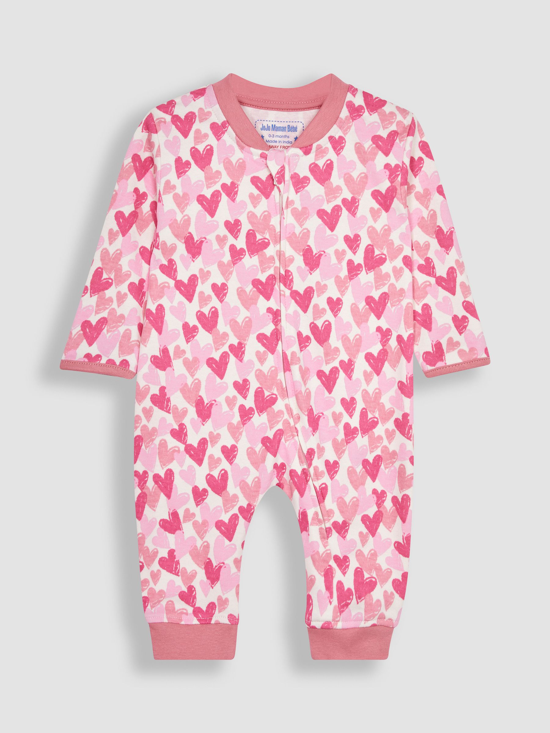 Pink Heart 2-Pack Footless Sleepsuits - Image 4 of 5