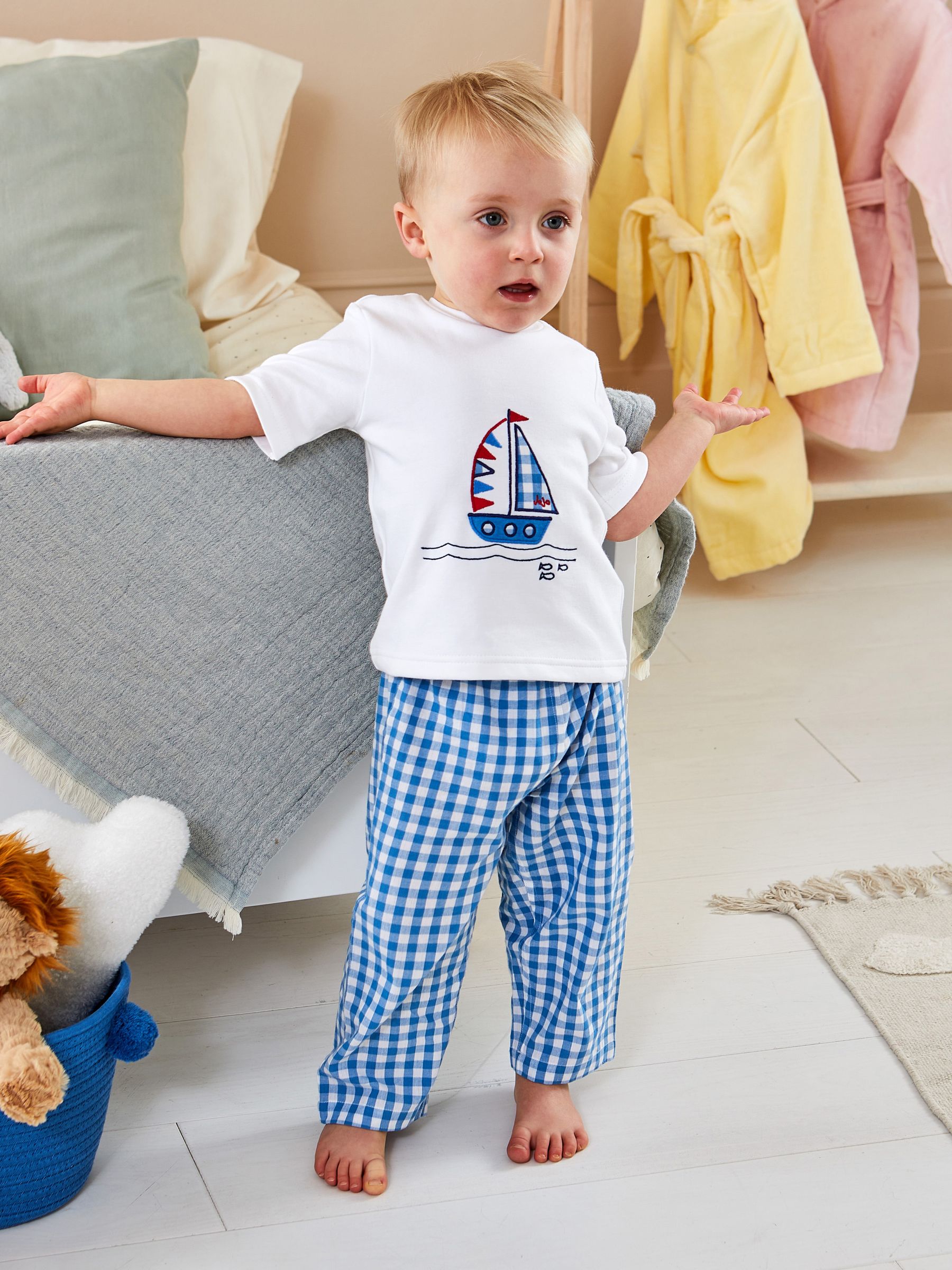 Boat Mix & Match Pyjamas in White - Image 1 of 5