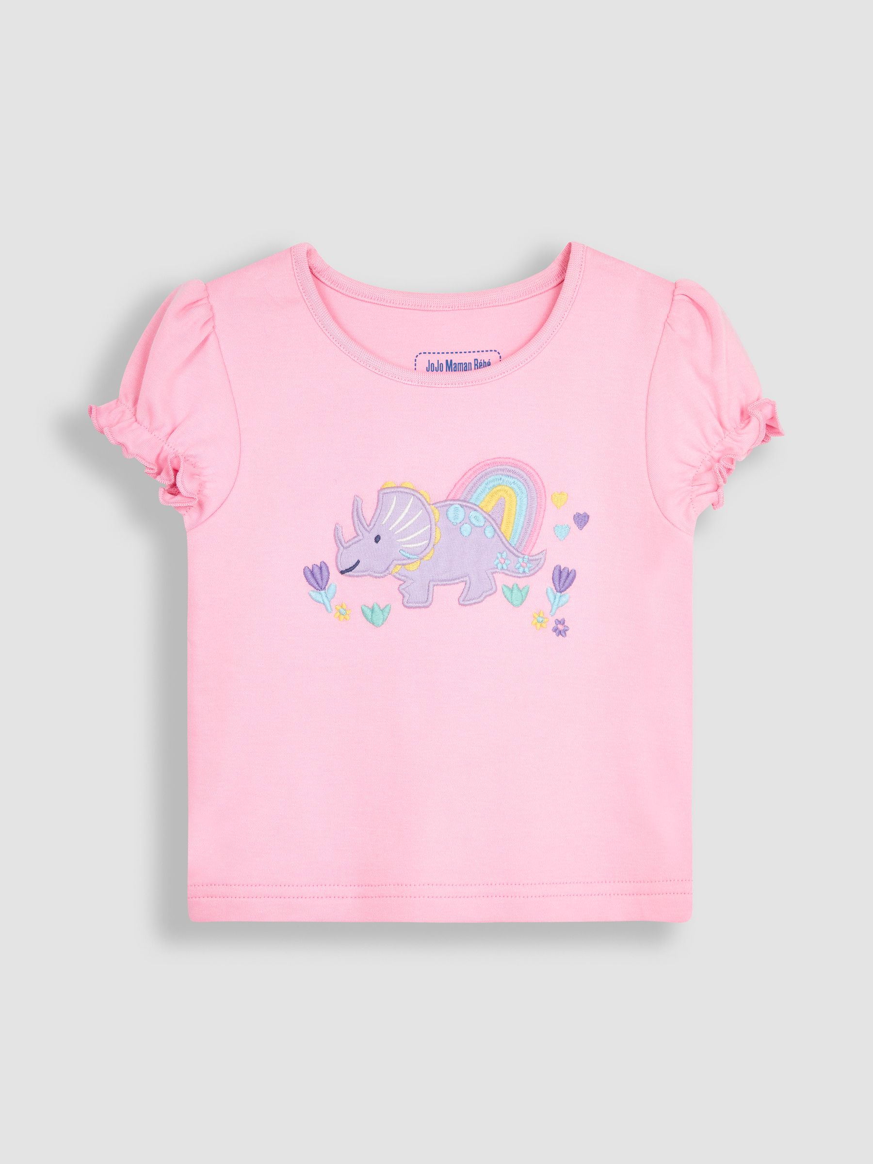 2-Pack Dino Jersey Pyjamas in Pink - Image 5 of 9