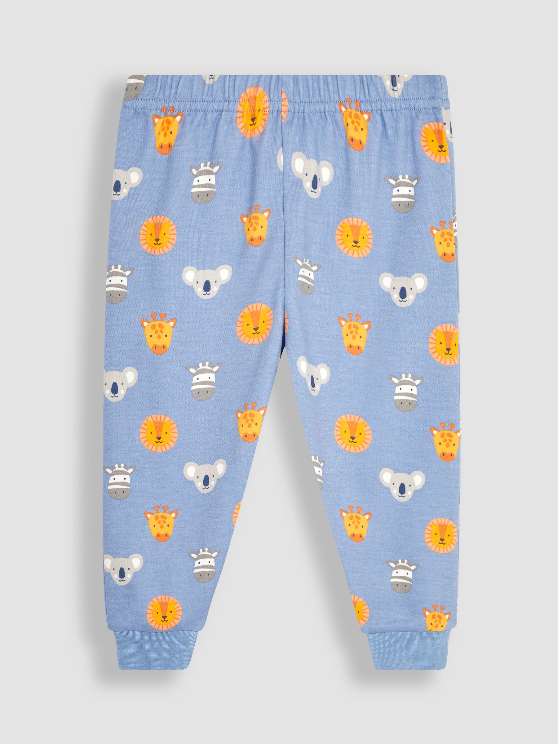 2-Pack Safari Jersey Pyjamas in Blue - Image 8 of 10