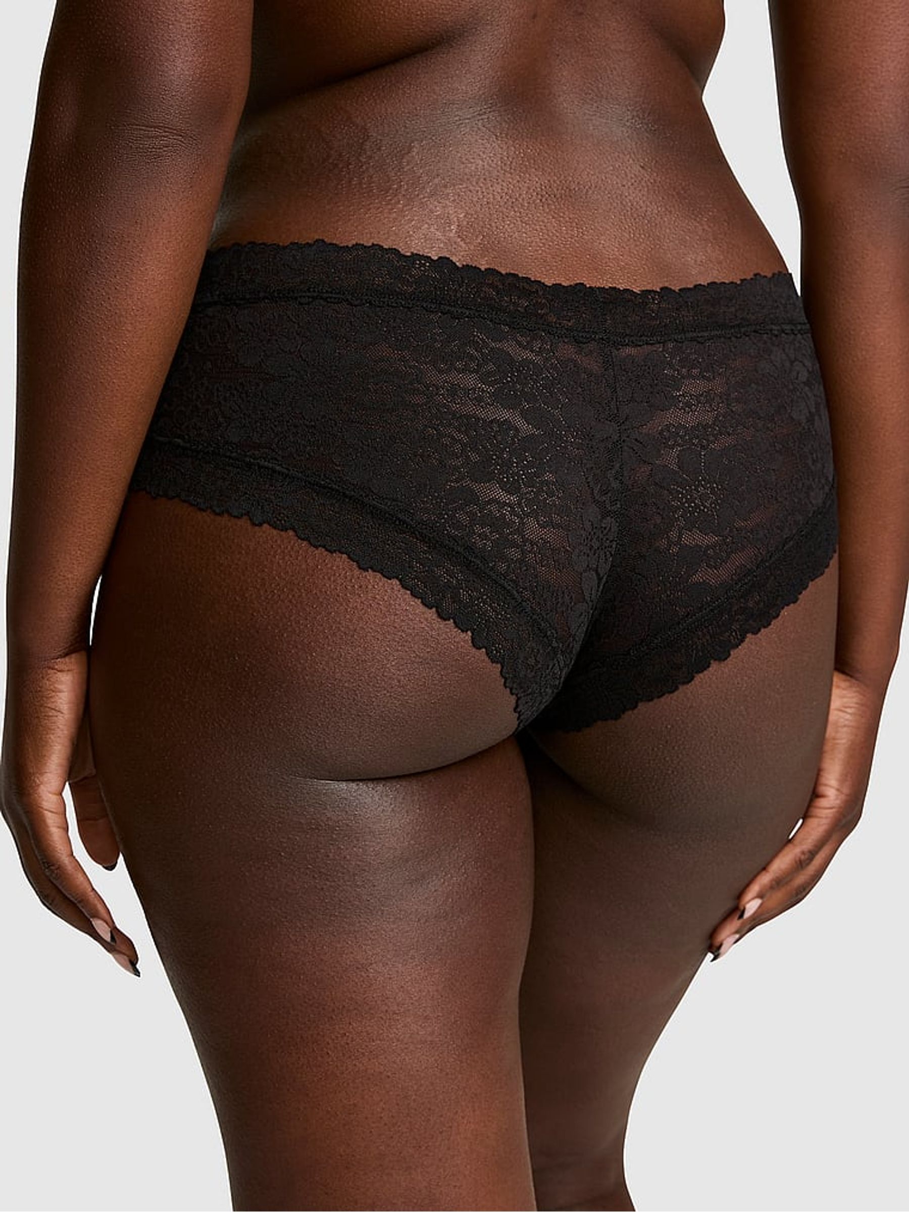 Black Naughty Cheeky Diamante Lace Knickers - Image 2 of 2 Black Naughty Cheeky Diamante Lace Knickers - Image 2 of 2