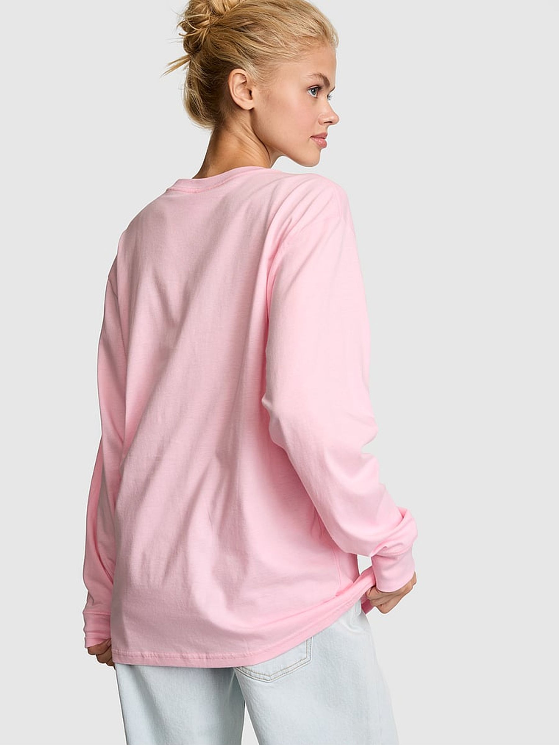 Coconut Pink Logo Cotton Long Sleeve T-Shirt - Image 2 of 2 Coconut Pink Logo Cotton Long Sleeve T-Shirt - Image 2 of 2