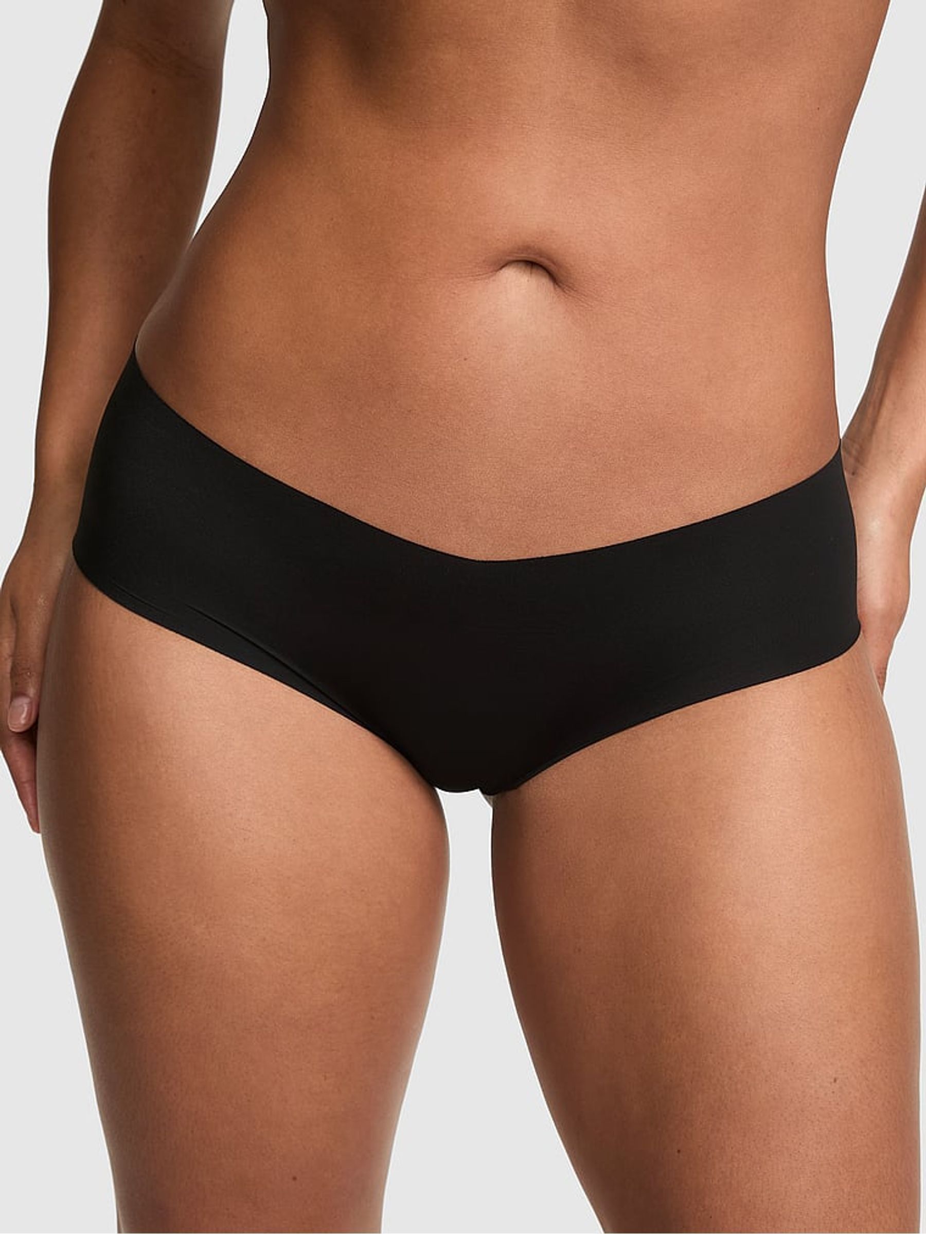 Black/Pink Logo Hipster No Show Knickers - Image 2 of 2 Black/Pink Logo Hipster No Show Knickers - Image 2 of 2