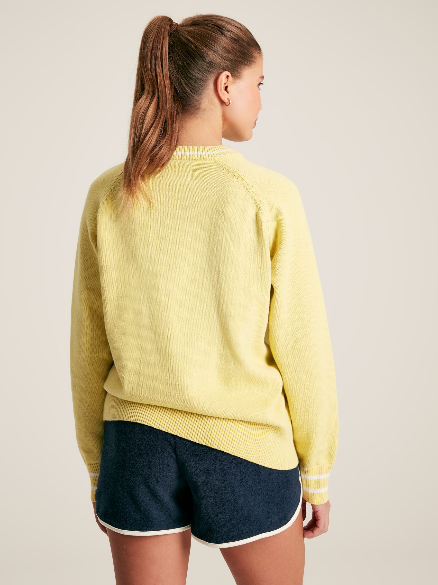 Break Point Yellow Knitted Tennis Jumper - Image 2 of 6