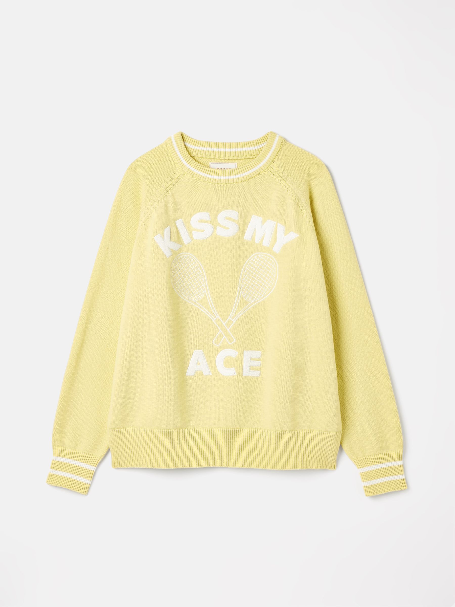 Break Point Yellow Knitted Tennis Jumper - Image 6 of 6