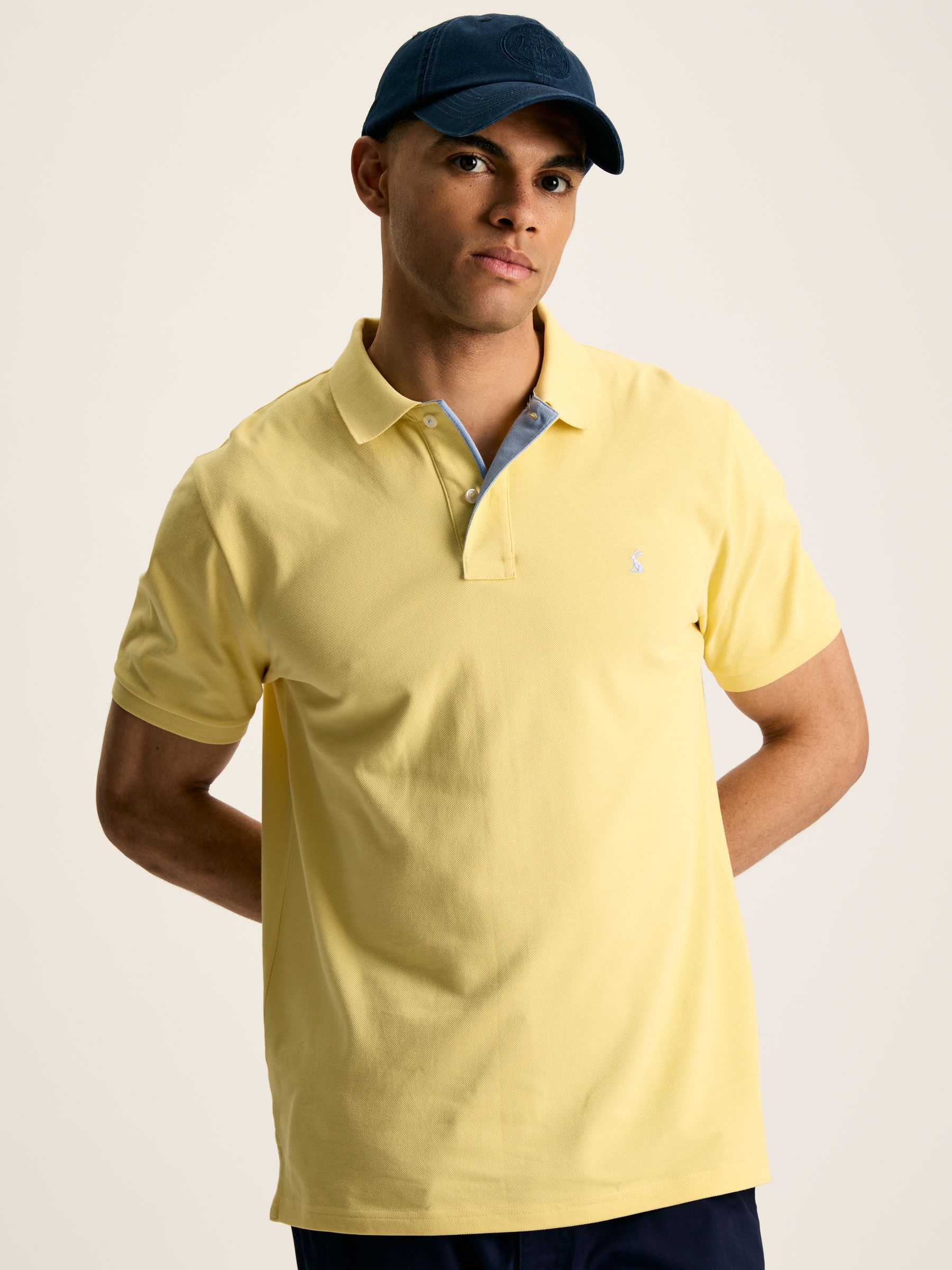 Woody Yellow Regular Fit Cotton Pique Polo Shirt - Image 1 of 7
