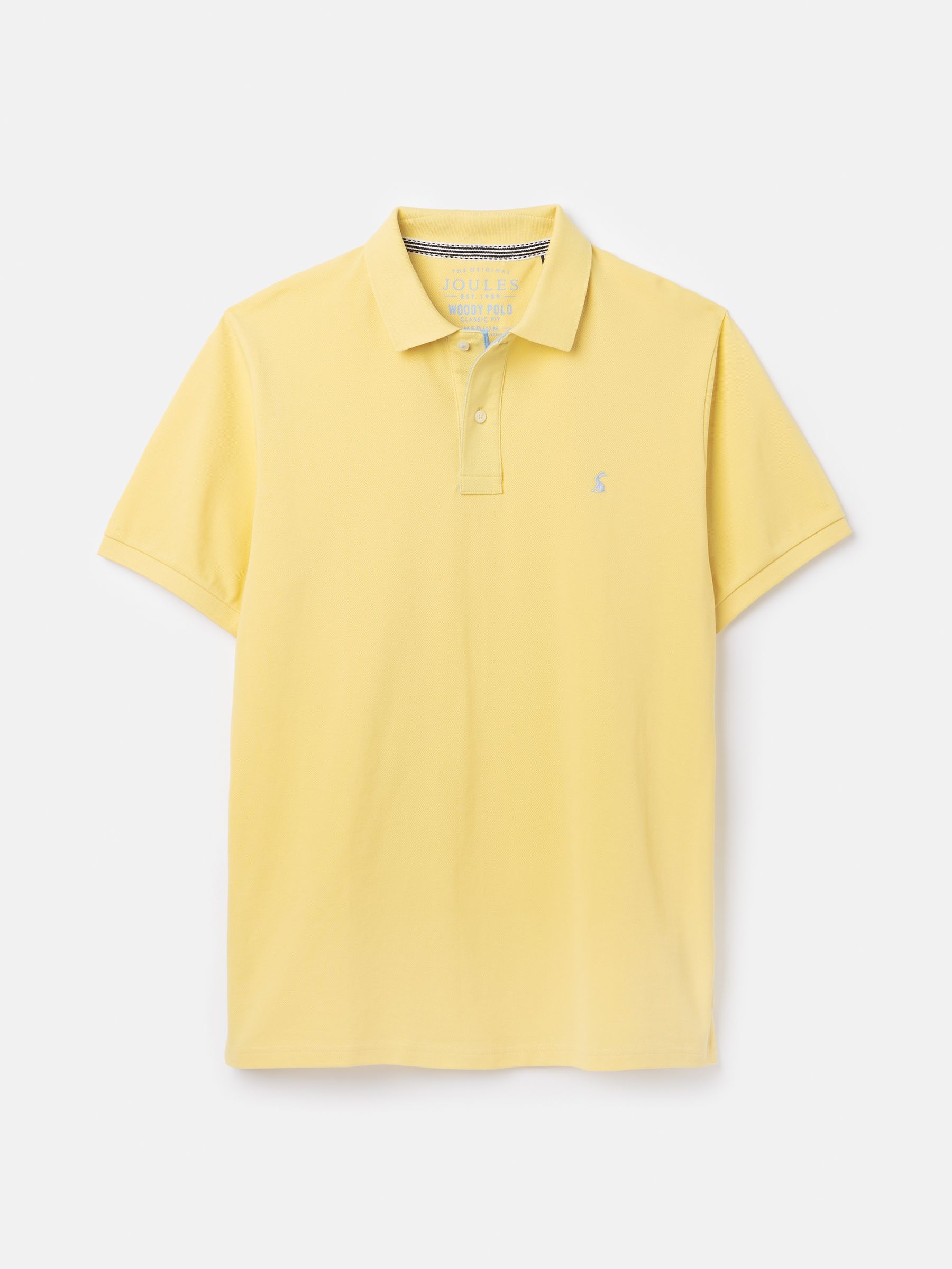 Woody Yellow Regular Fit Cotton Pique Polo Shirt - Image 7 of 7