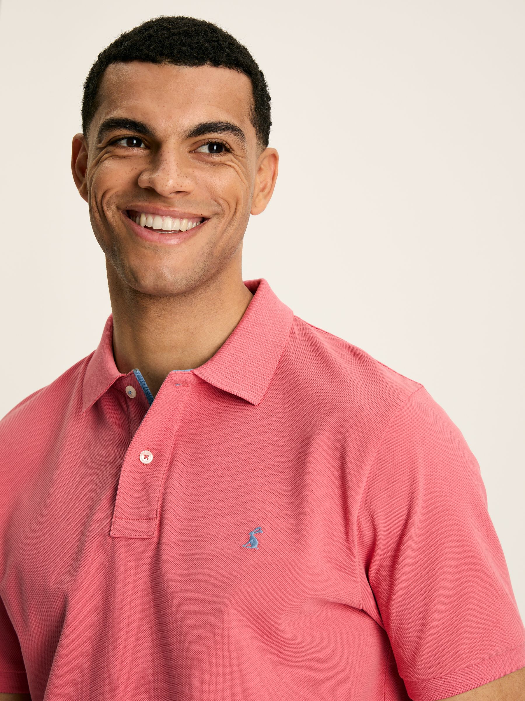 Woody Soft Pink Regular Fit Cotton Pique Polo Shirt - Image 2 of 7