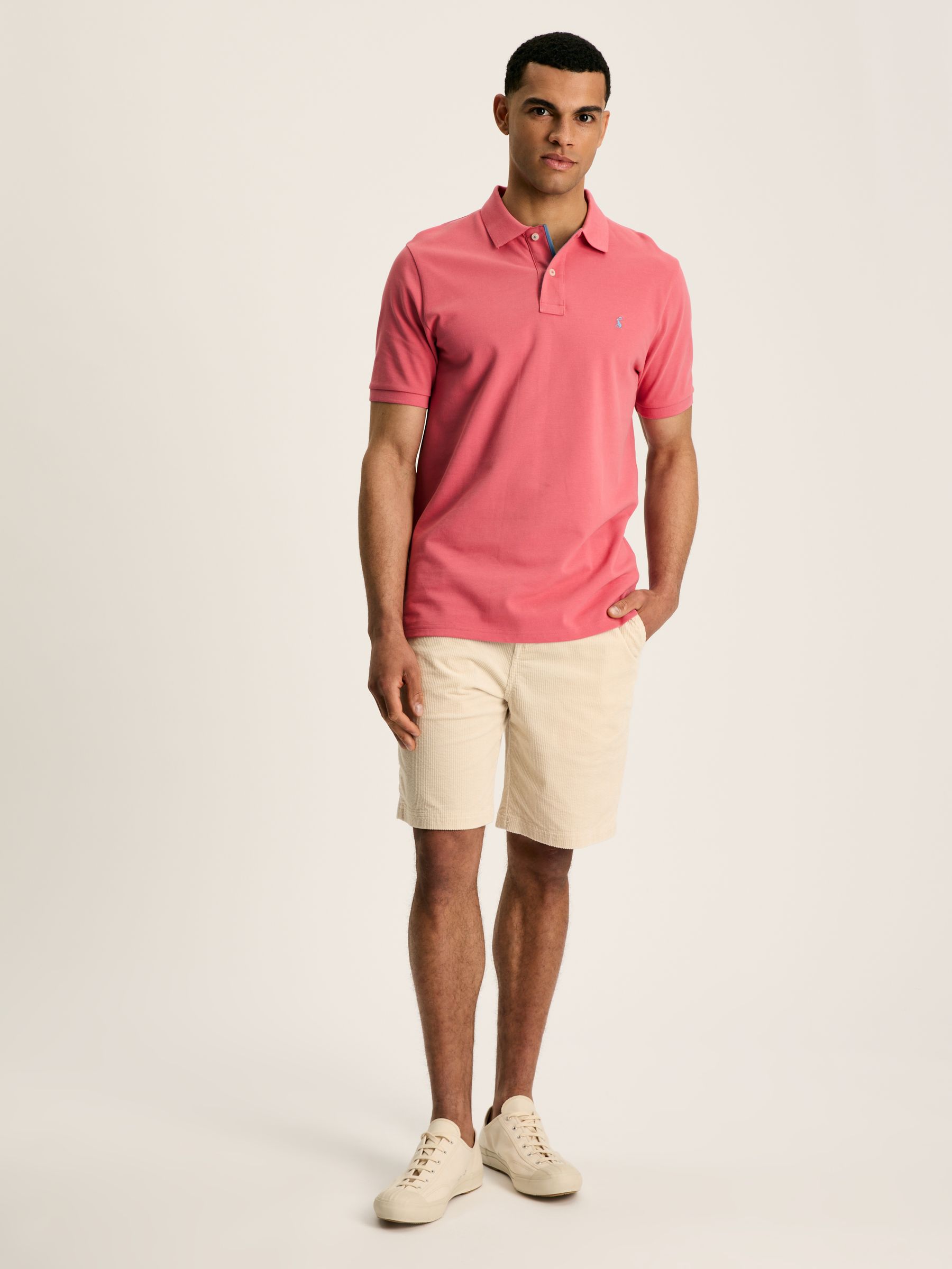 Woody Soft Pink Regular Fit Cotton Pique Polo Shirt - Image 4 of 7