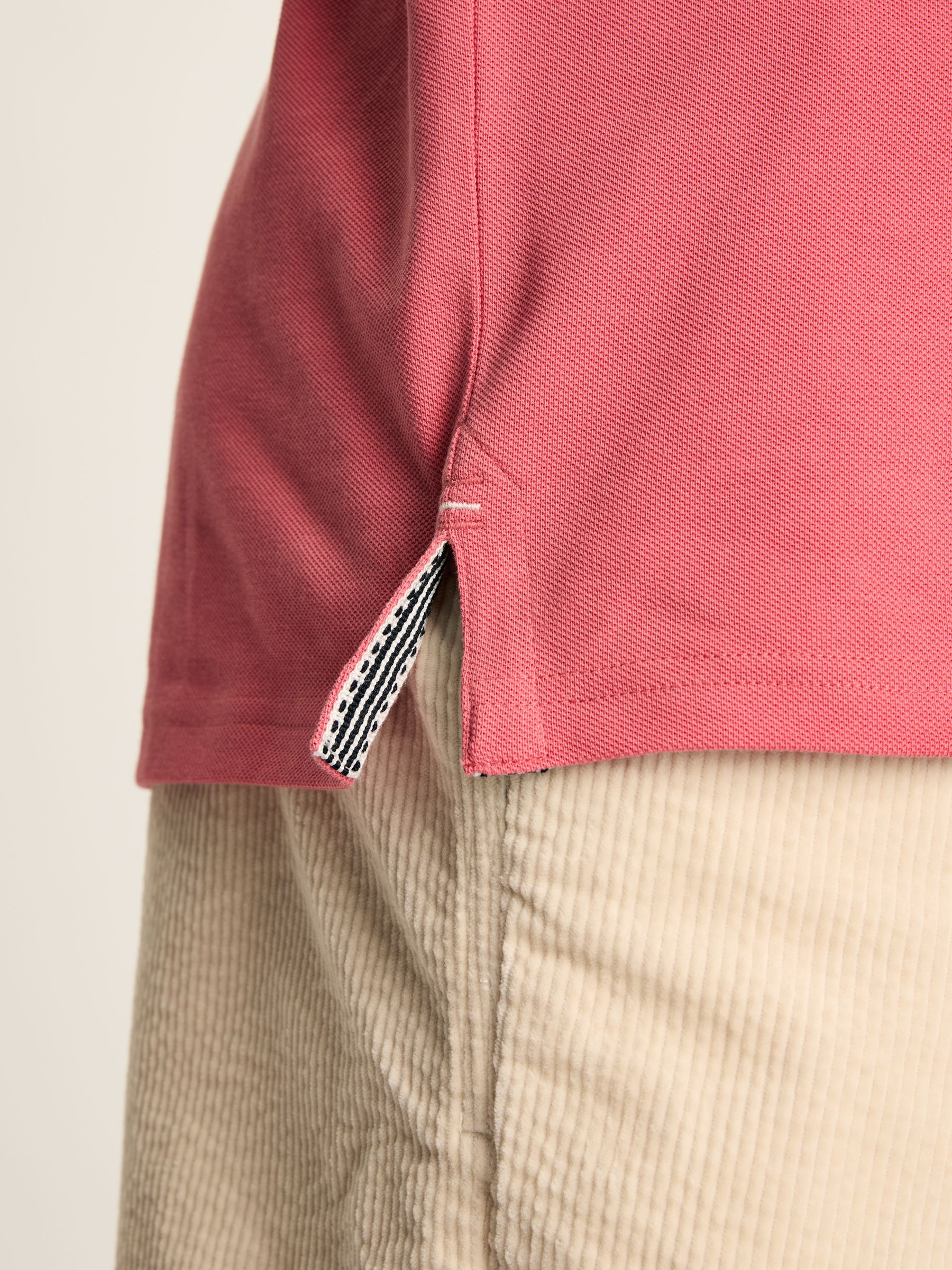 Woody Soft Pink Regular Fit Cotton Pique Polo Shirt - Image 5 of 7