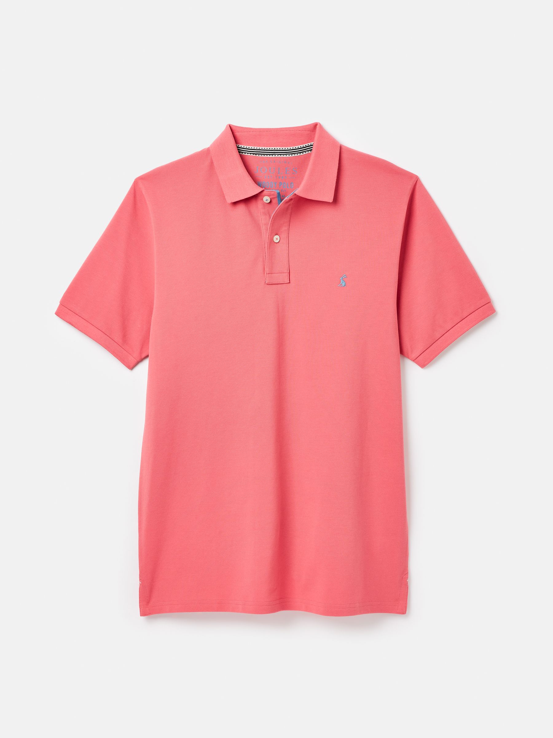 Woody Soft Pink Regular Fit Cotton Pique Polo Shirt - Image 7 of 7
