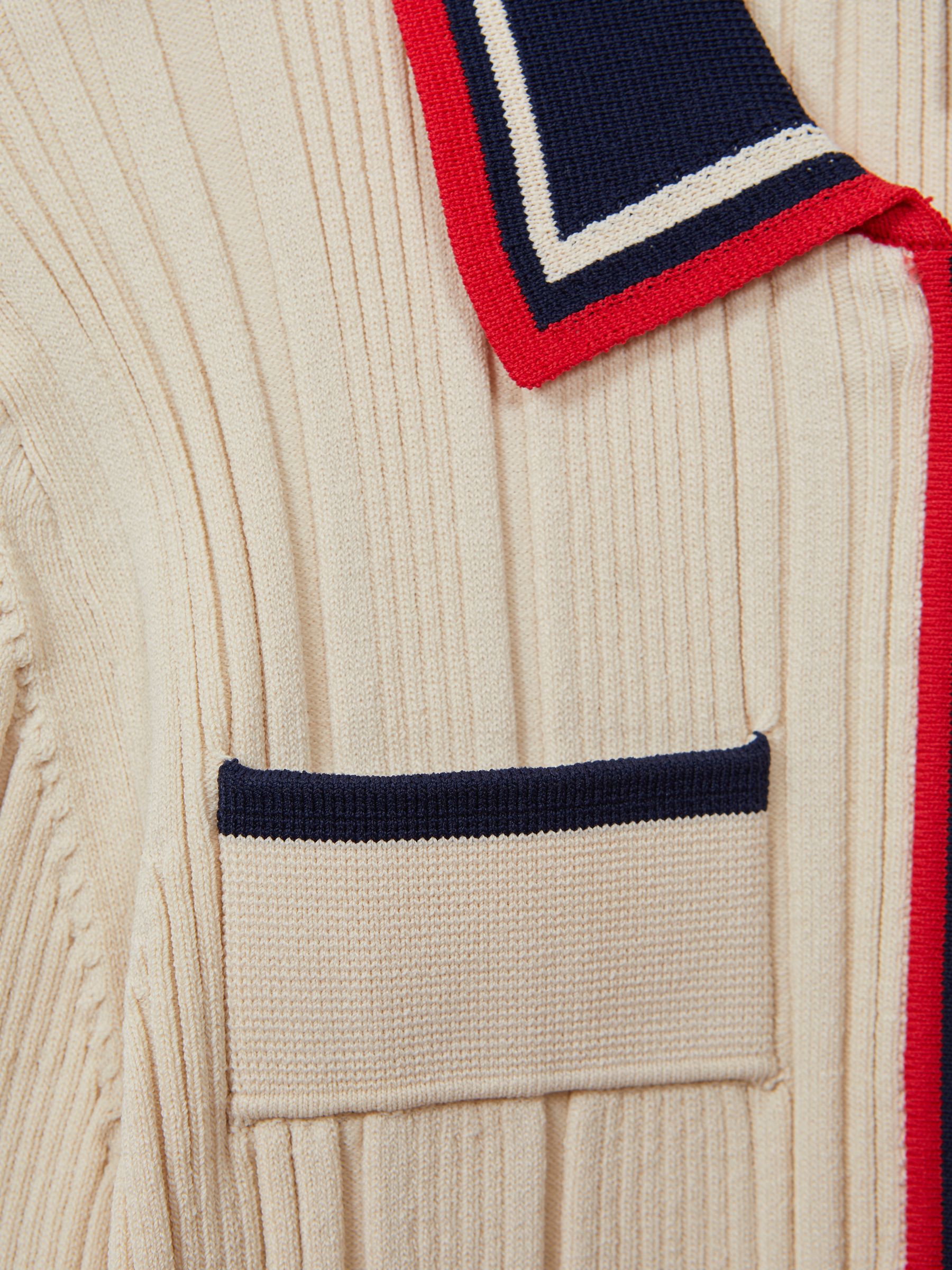 13-14 yrs Ribbed Colourblock Mini Dress in Camel - Image 3 of 5