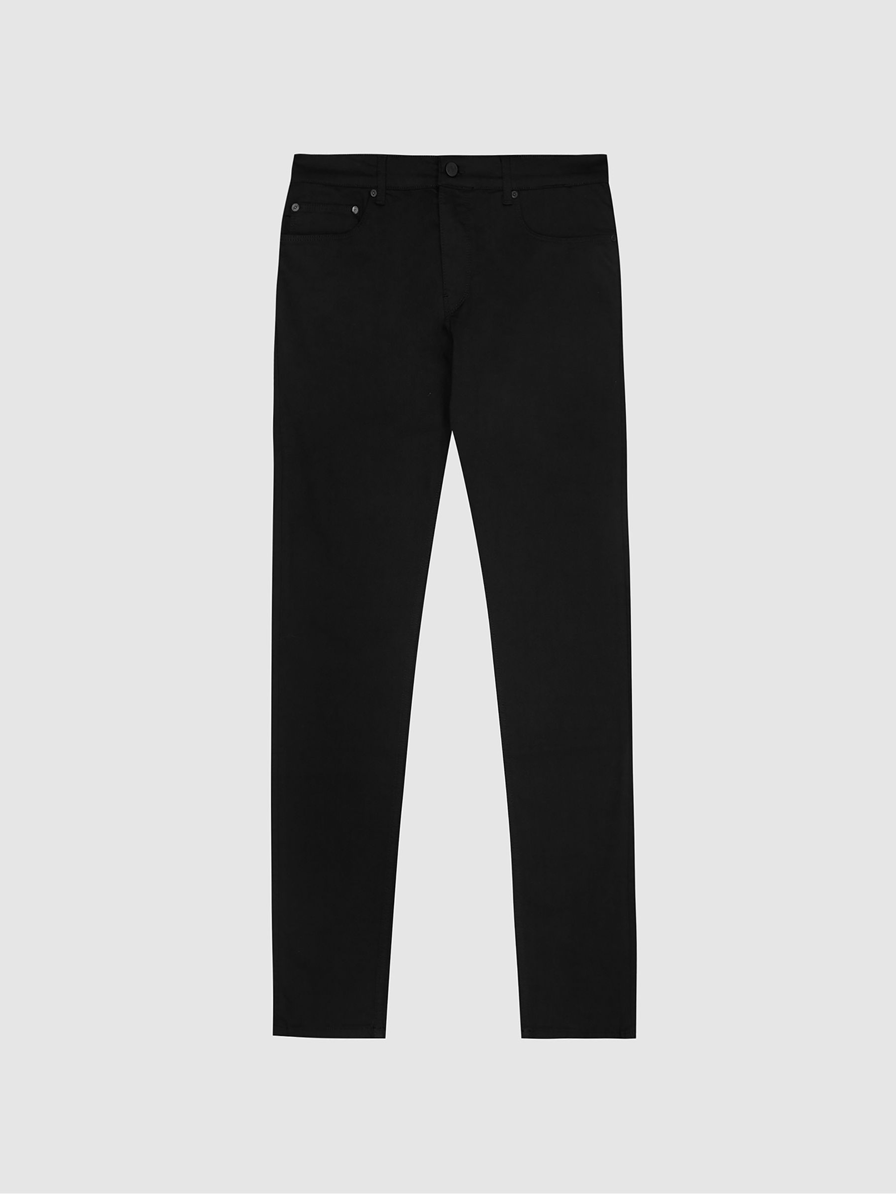 Slim Fit Jeans in Black - Image 2 of 4