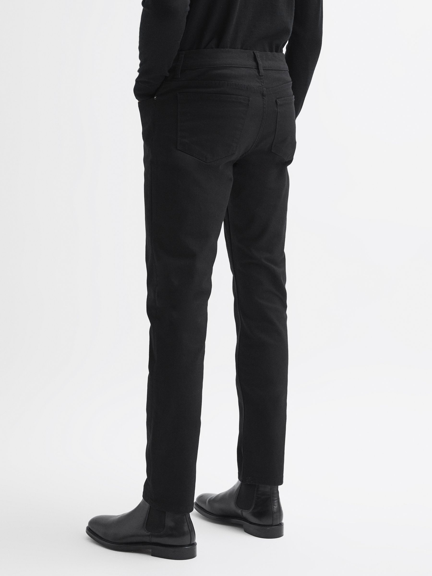 Slim Fit Jeans in Black - Image 4 of 4