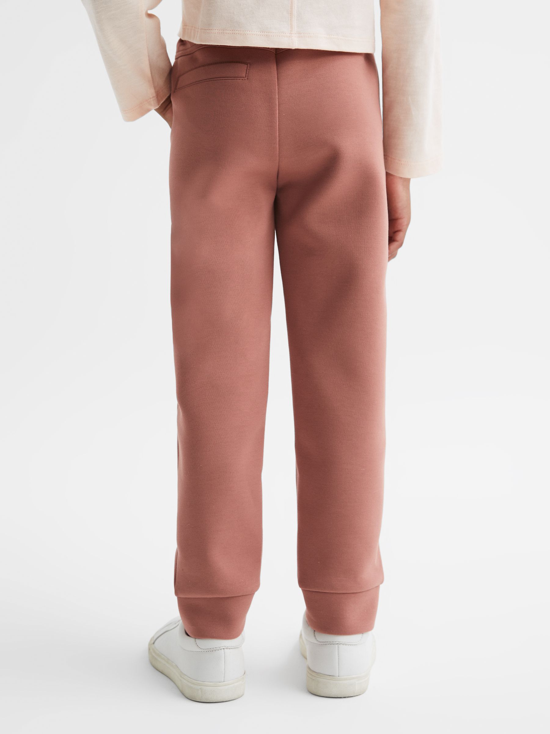 13-14 yrs High Rise Elasticated Jersey Trousers in Mink - Image 5 of 6