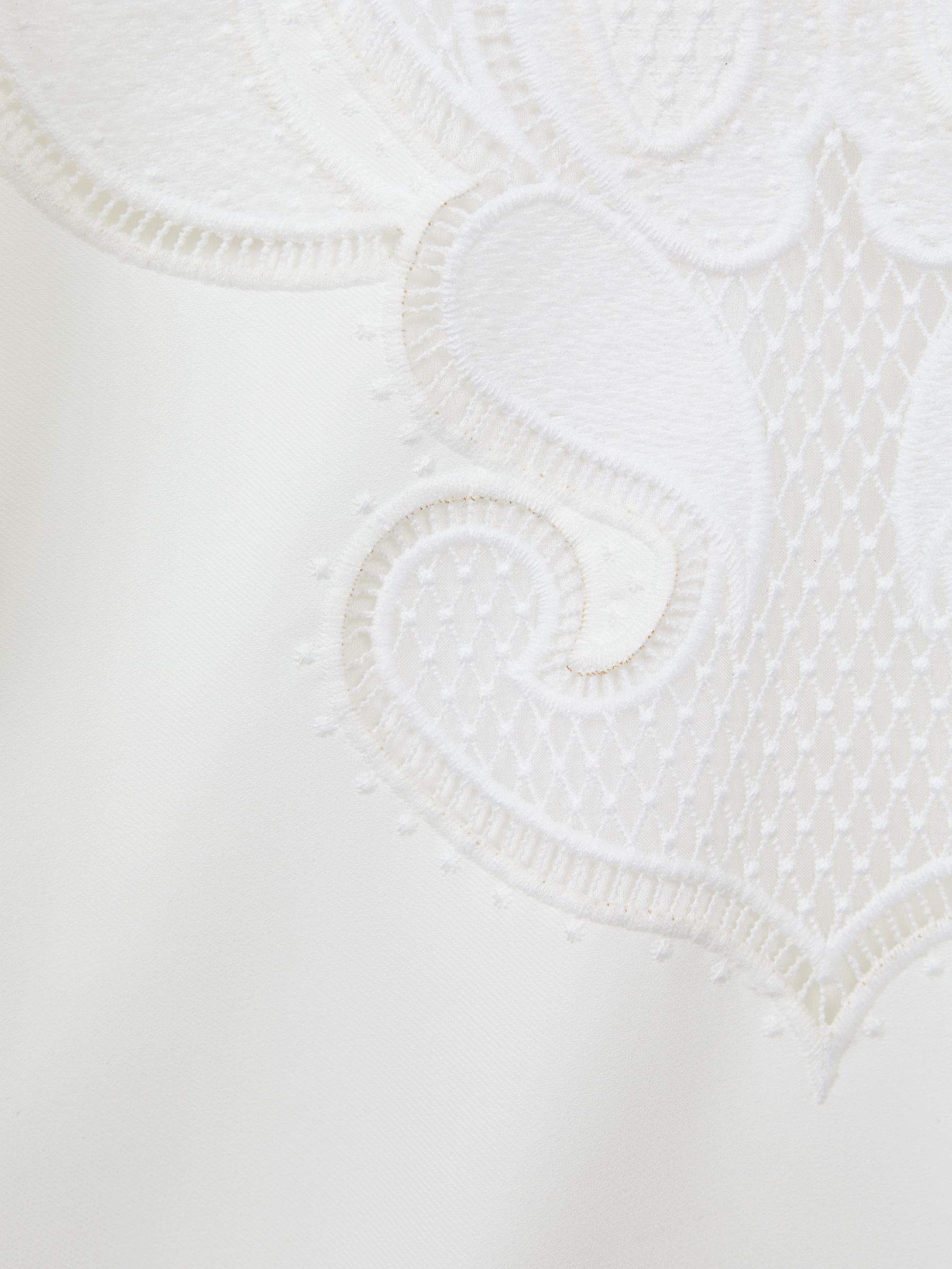 Teen Floral Embroidered Dress in Ivory - Image 7 of 7