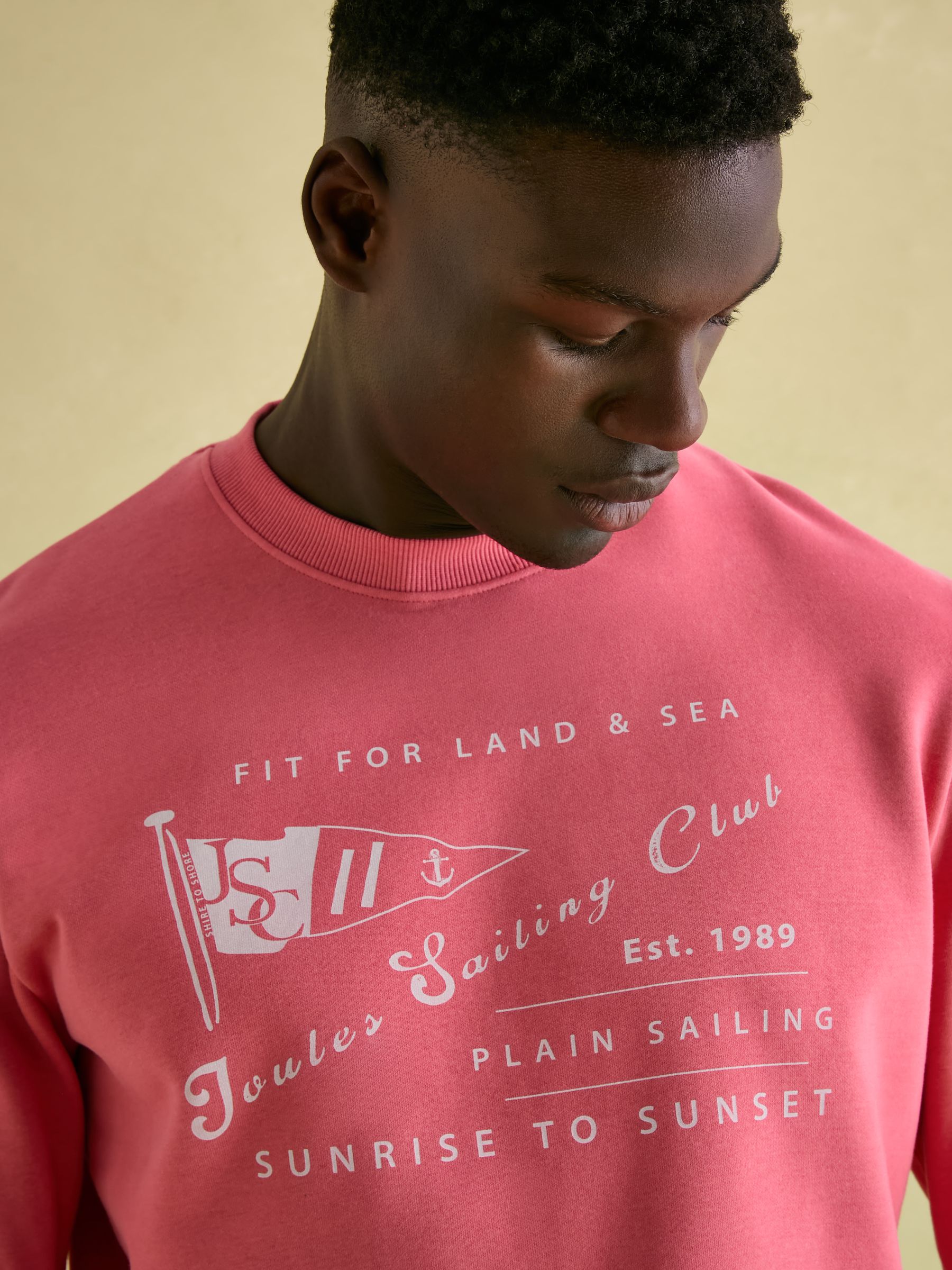 Mason Pink Graphic Crew Neck Jumper - Image 4 of 6
