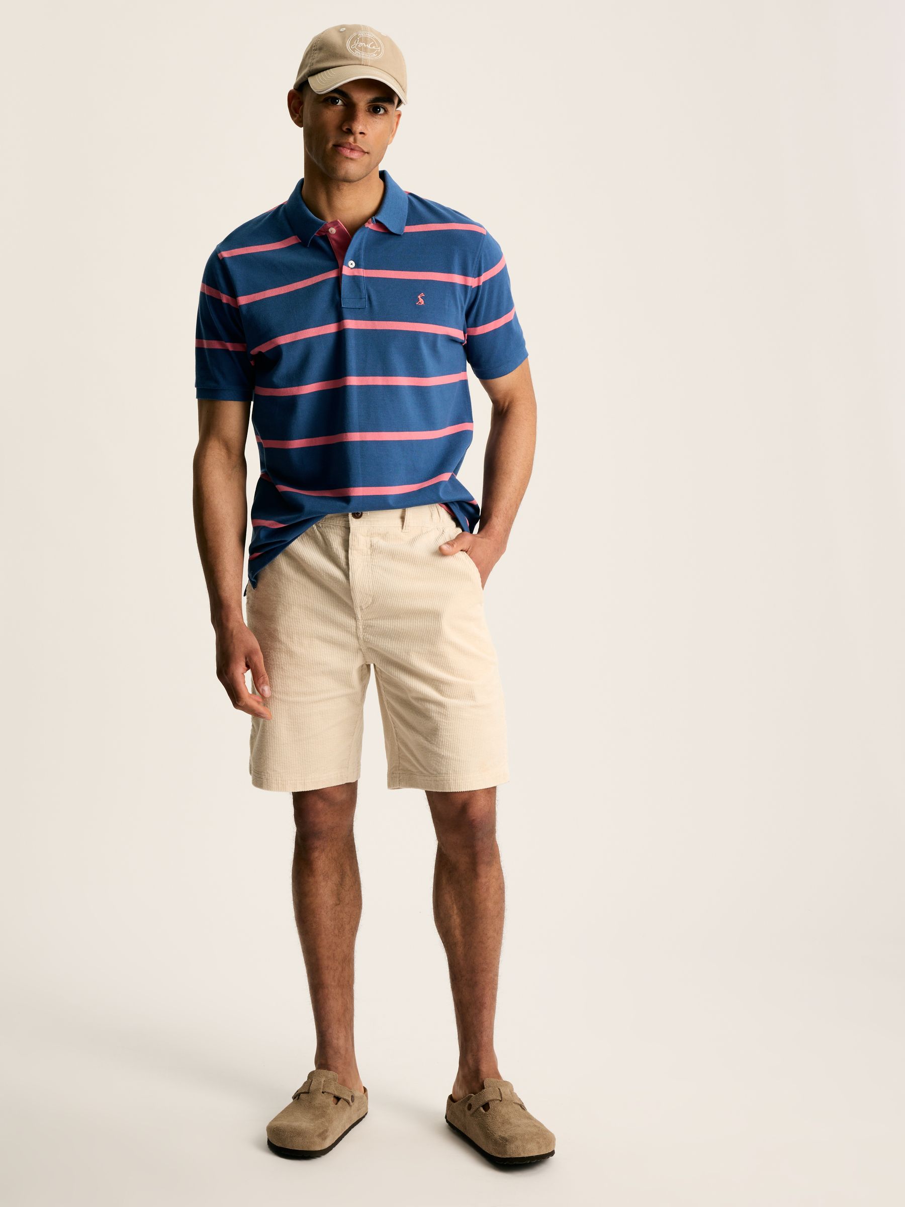 Filbert Blue & Pink Striped Polo Shirt - Image 3 of 7