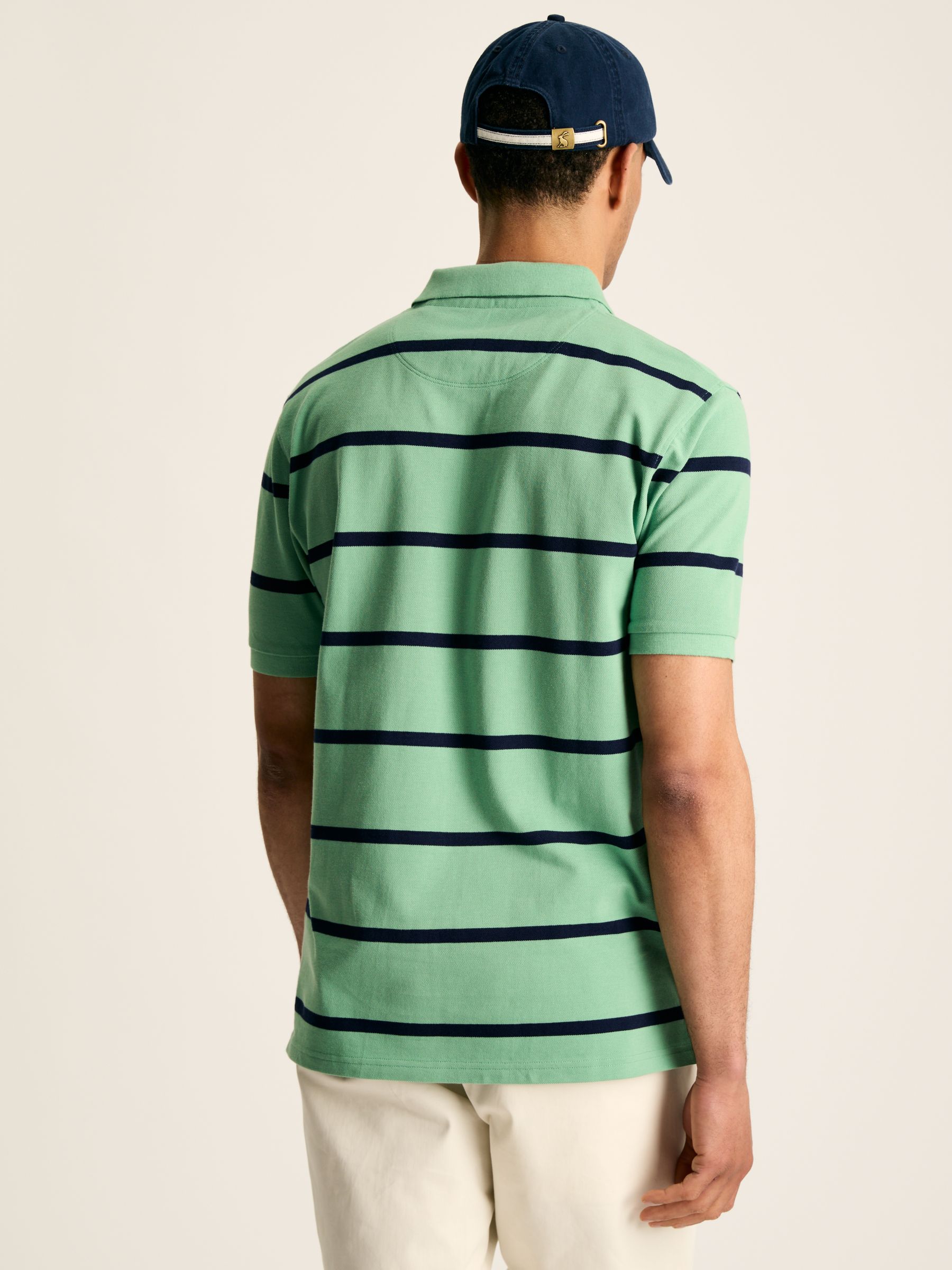Filbert Green & Navy Striped Polo Shirt - Image 2 of 8