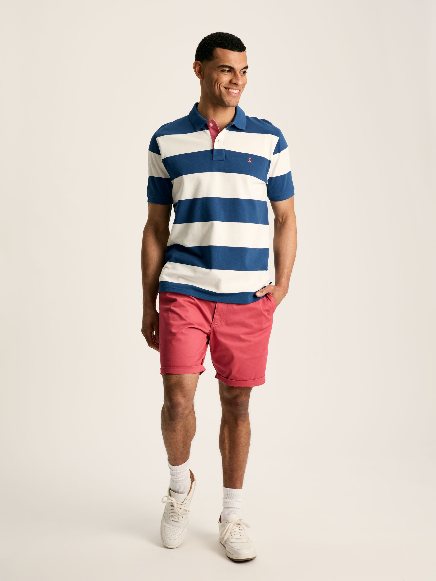 Filbert Blue & White Striped Polo Shirt - Image 3 of 8