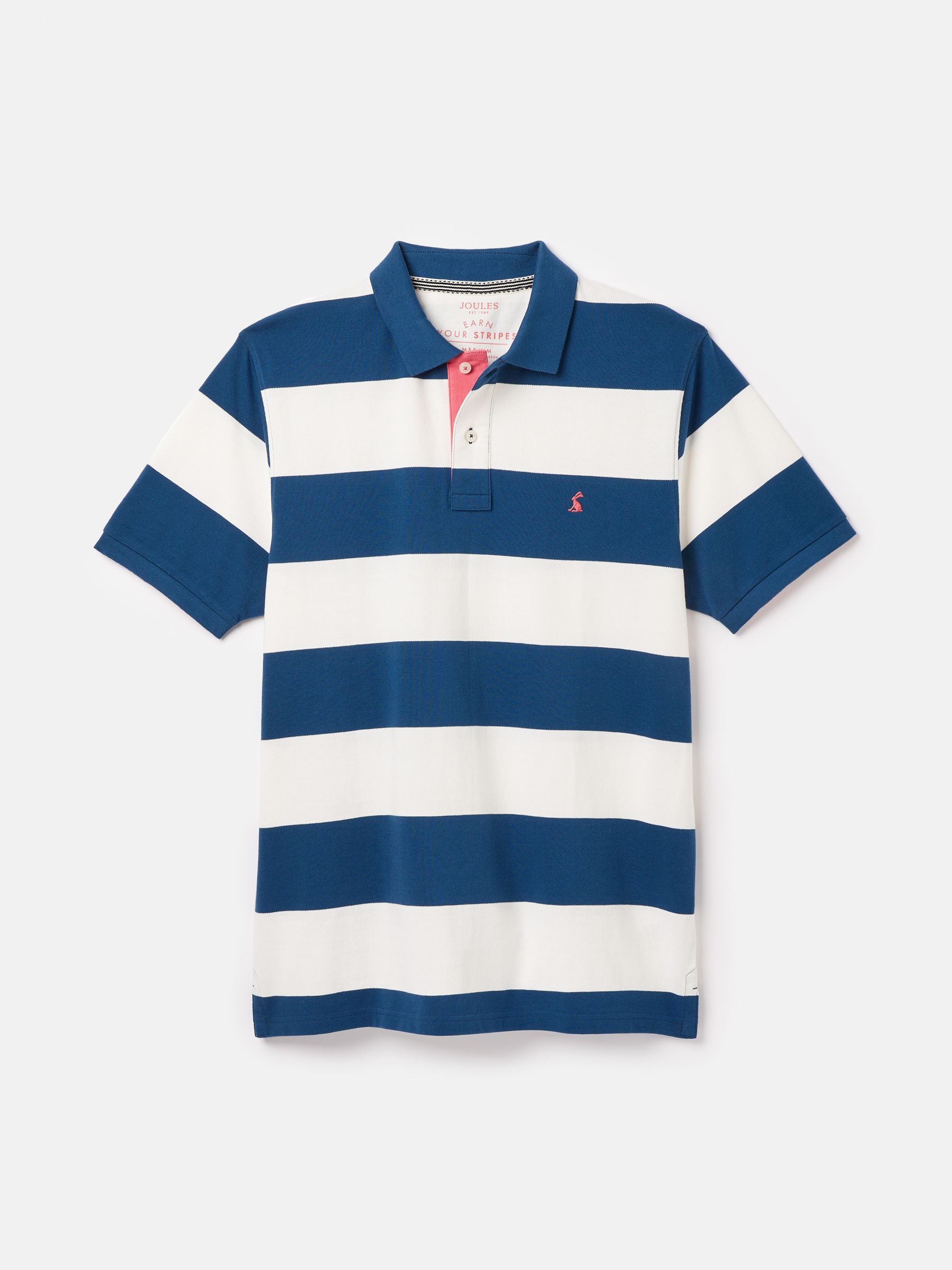 Filbert Blue & White Striped Polo Shirt - Image 8 of 8