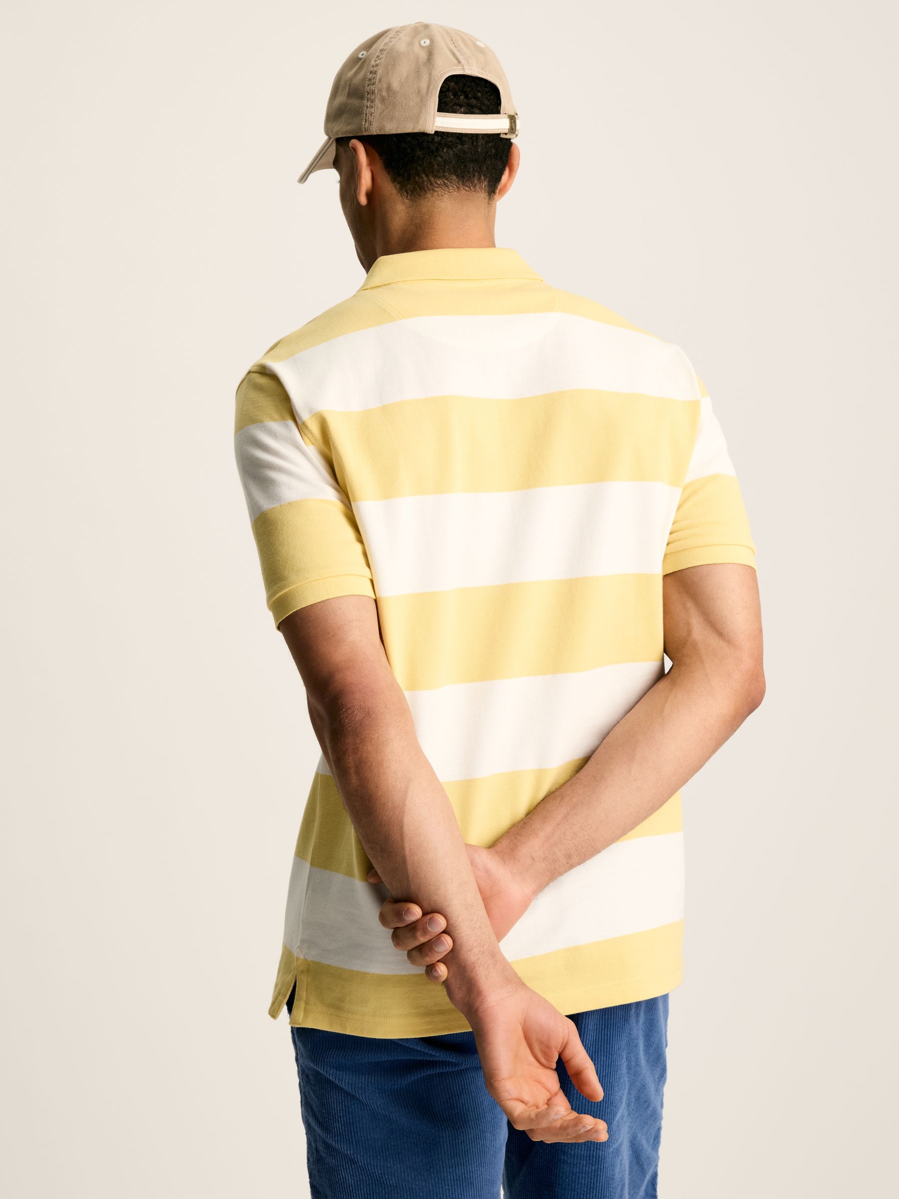 Filbert Yellow & White Striped Polo Shirt - Image 2 of 6