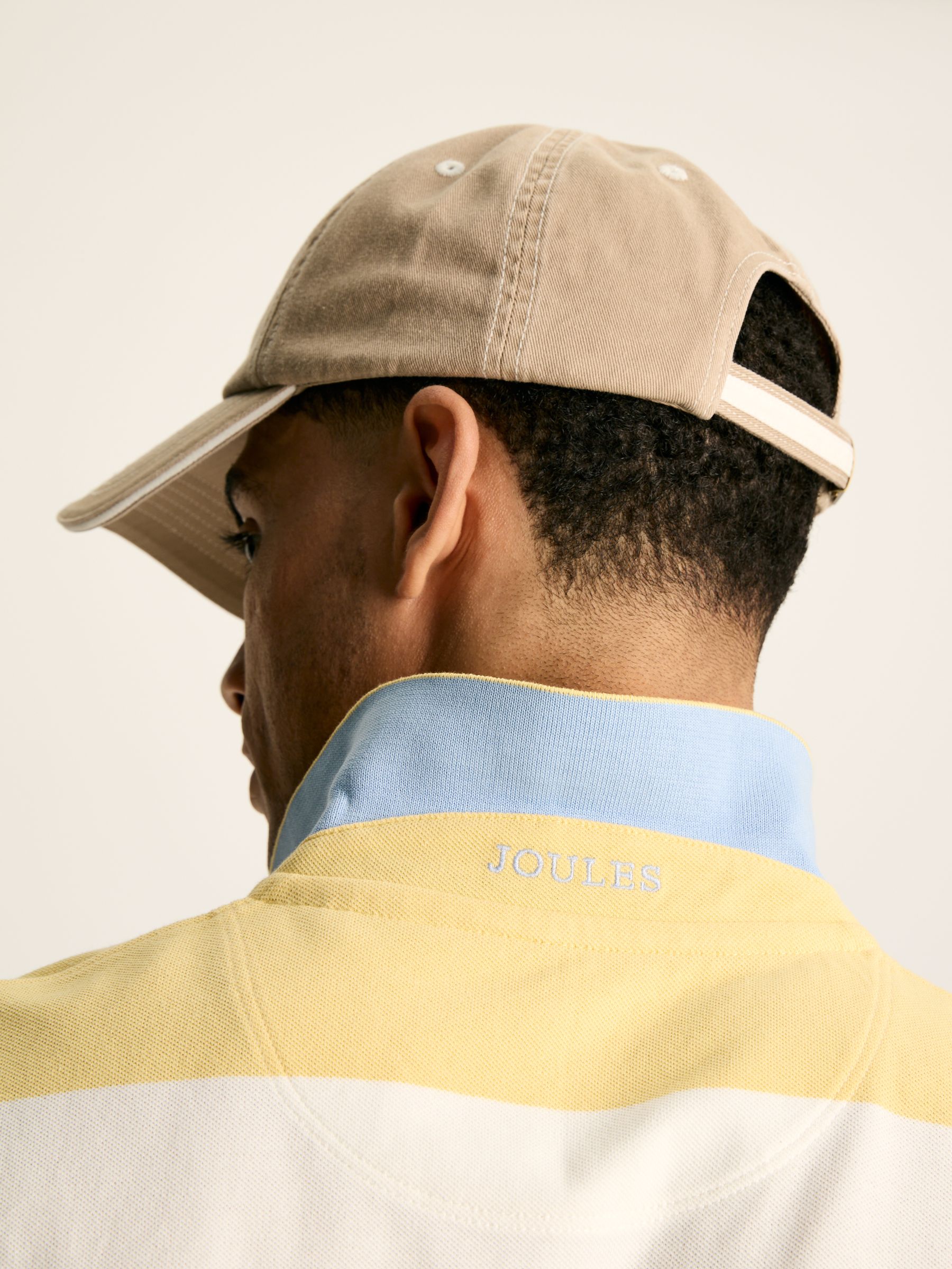 Filbert Yellow & White Striped Polo Shirt - Image 5 of 6