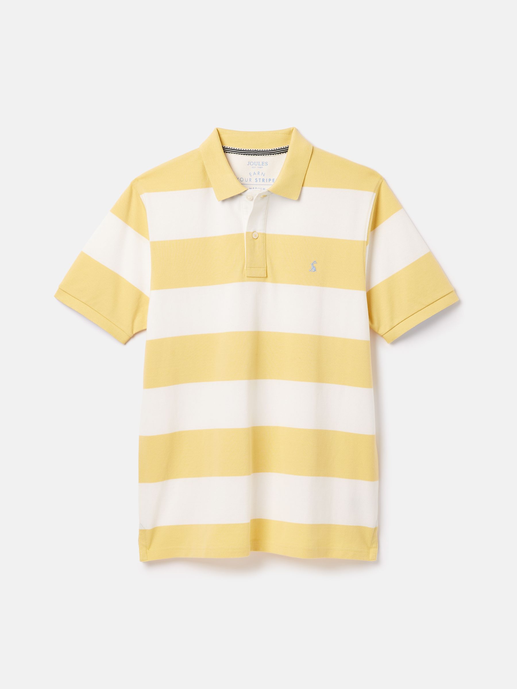 Filbert Yellow & White Striped Polo Shirt - Image 6 of 6