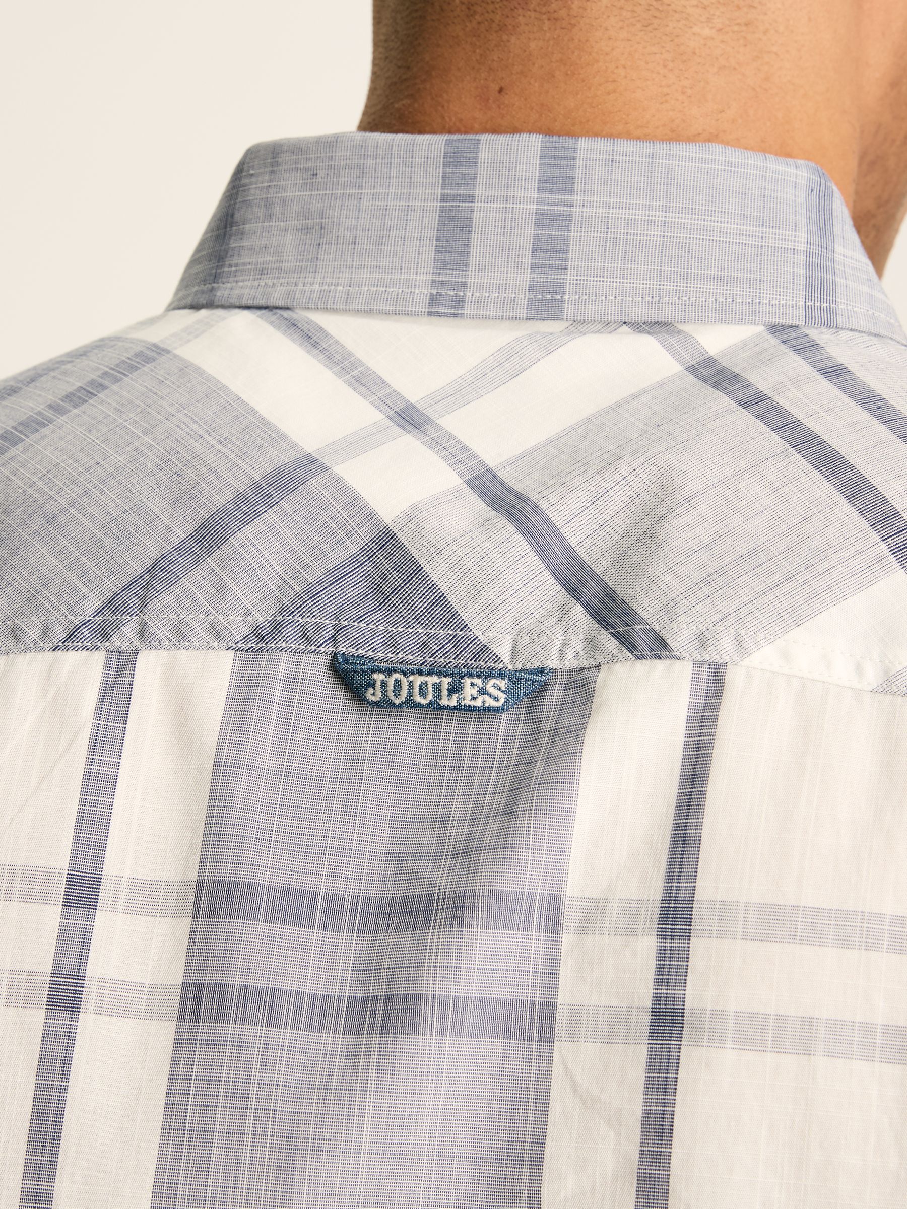 Wilson Blue Checked Classic Fit Short Sleeve Shirt - Image 2 of 8