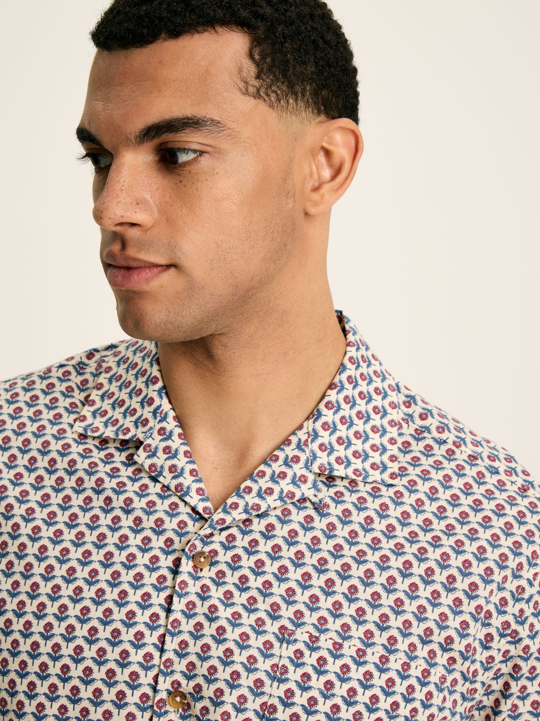 Revere Blue Printed Short Sleeve Shirt - Image 2 of 8