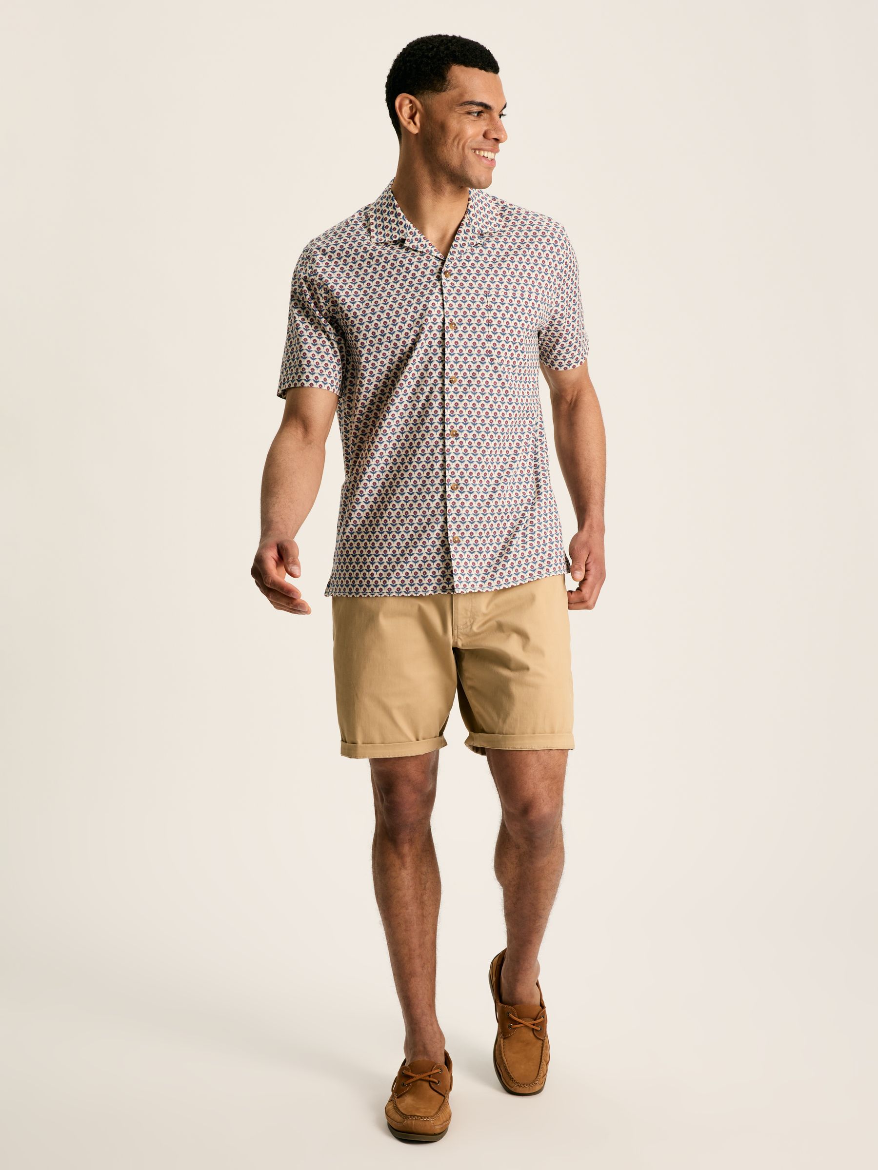 Revere Blue Printed Short Sleeve Shirt - Image 4 of 8