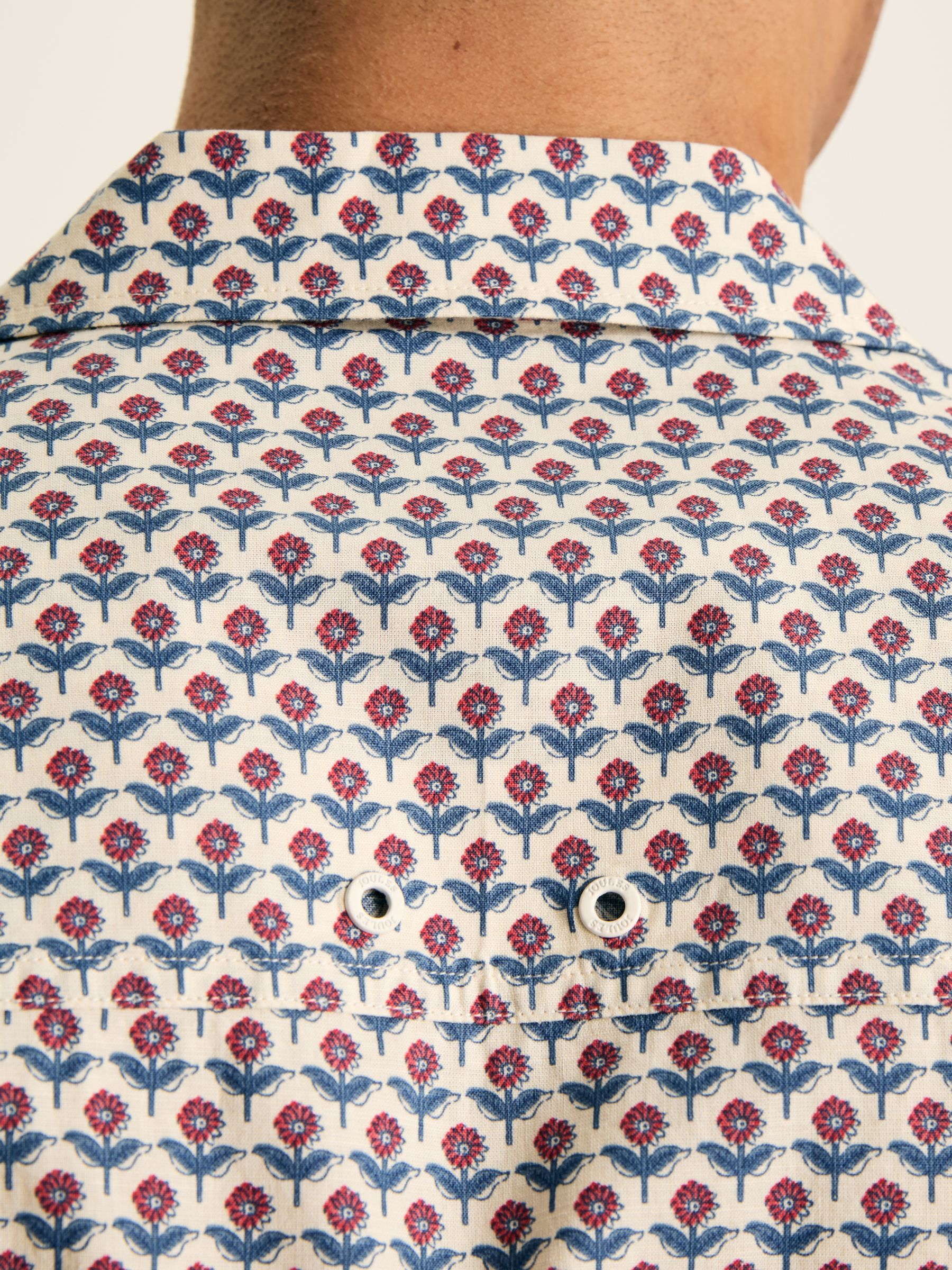 Revere Blue Printed Short Sleeve Shirt - Image 6 of 8