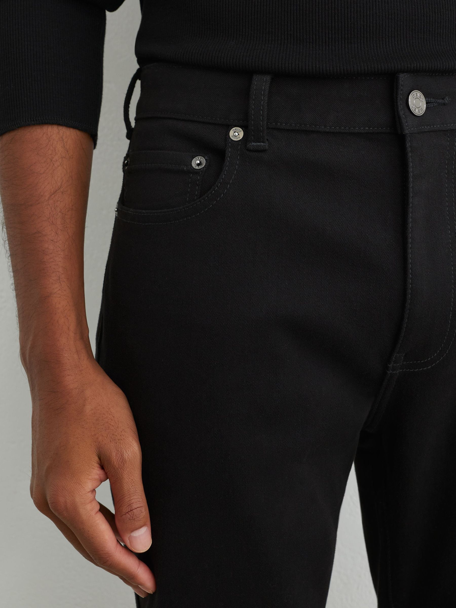 Tapered Slim-Fit Jeans in Stay Black - Image 4 of 7