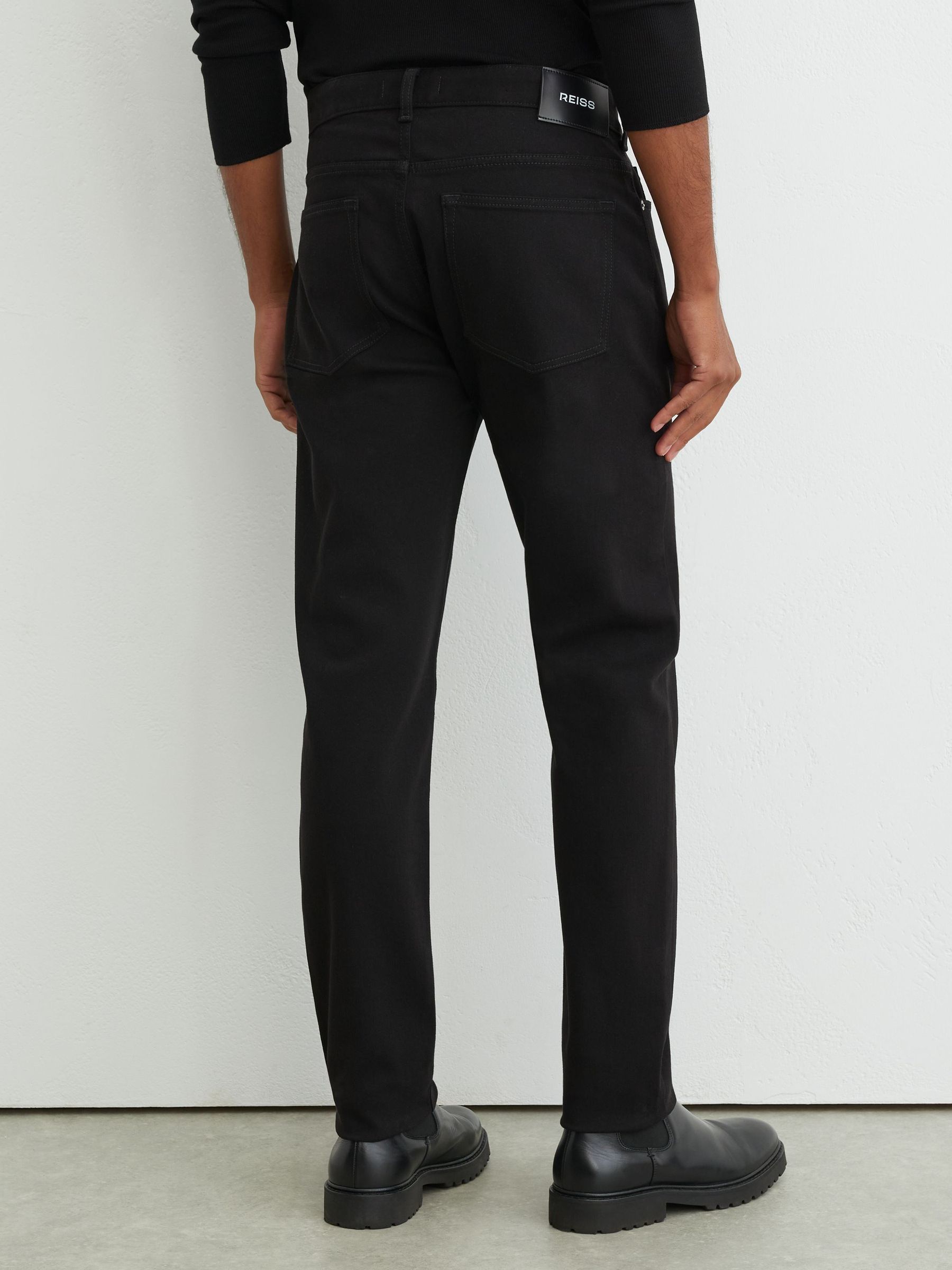 Tapered Slim-Fit Jeans in Stay Black - Image 6 of 7