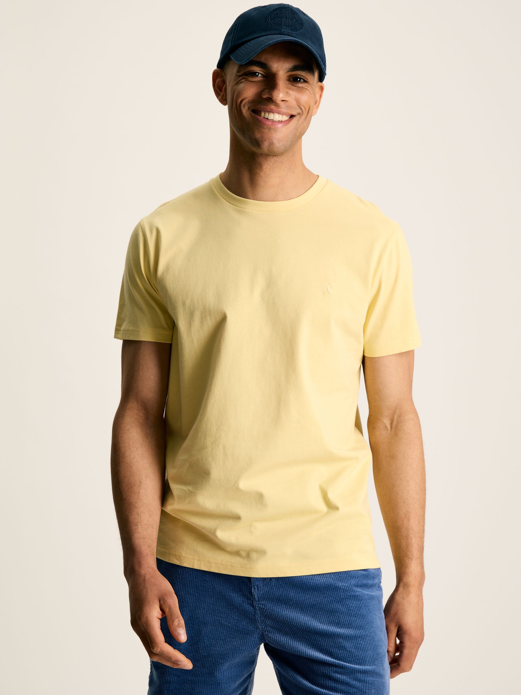 Denton Yellow Plain Jersey Crew Neck T-Shirt - Image 1 of 5