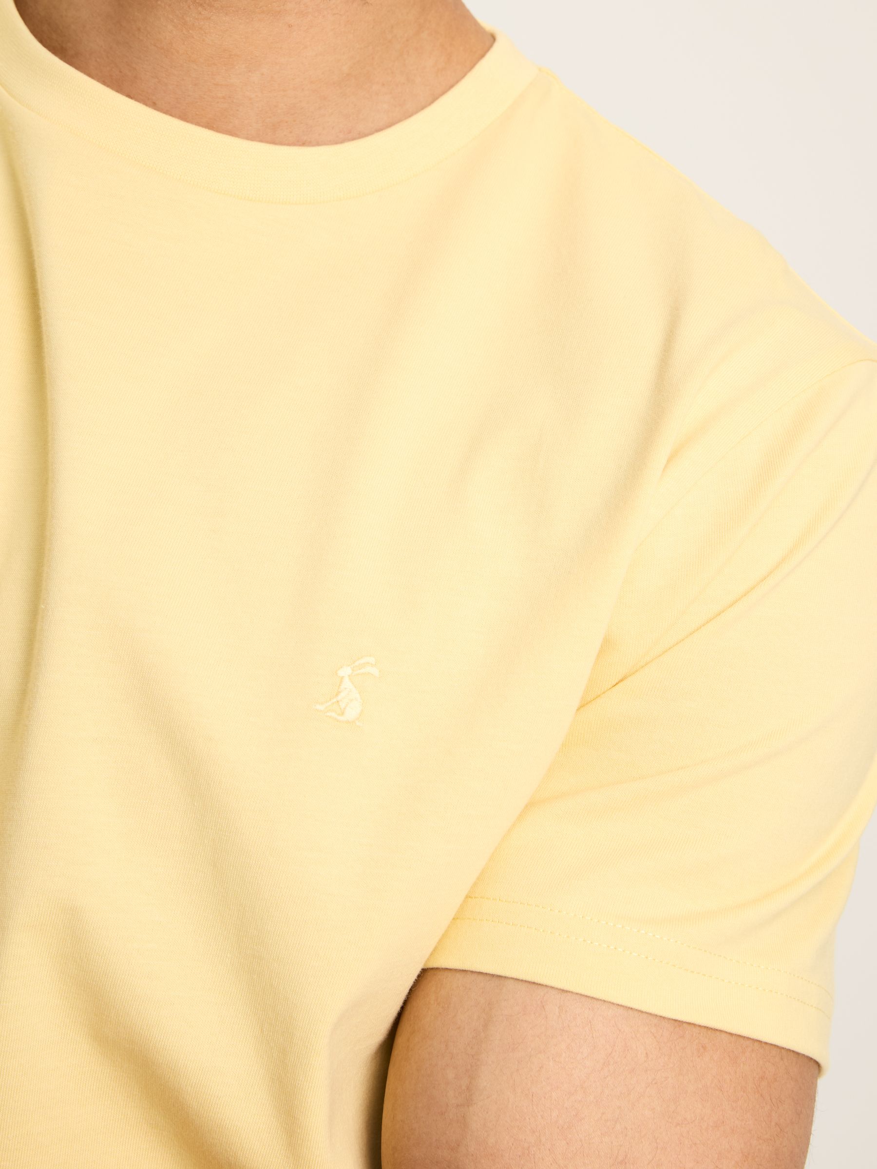 Denton Yellow Plain Jersey Crew Neck T-Shirt - Image 4 of 5