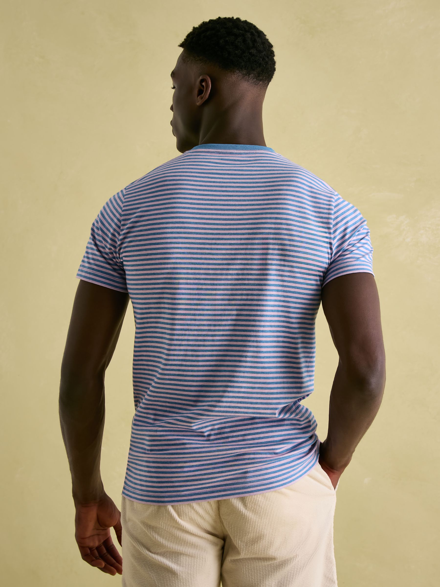 Boathouse Pink Stripe Jersey Crew Neck T-Shirt - Image 2 of 7