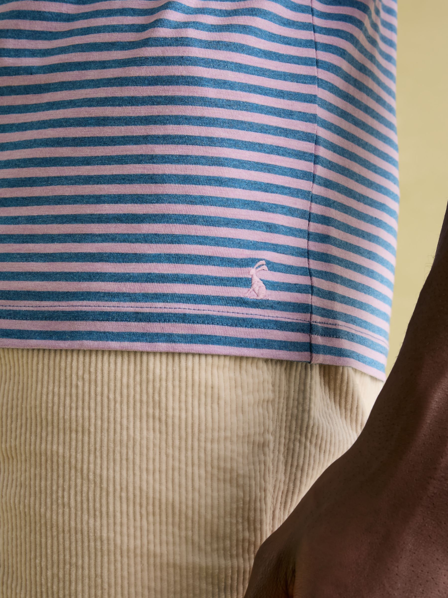 Boathouse Pink Stripe Jersey Crew Neck T-Shirt - Image 6 of 7
