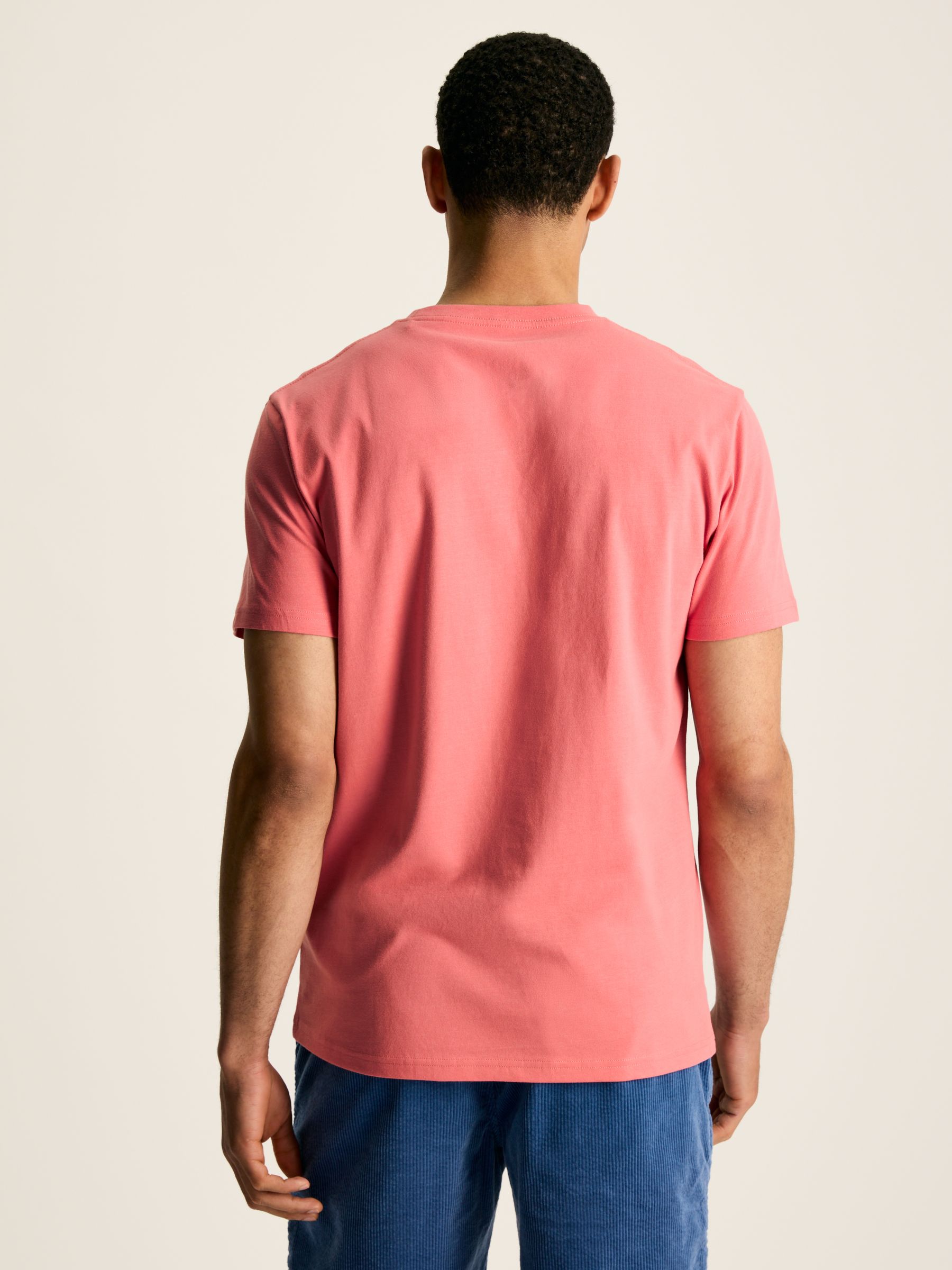 Denton Pink Plain Jersey Crew Neck T-Shirt - Image 2 of 7