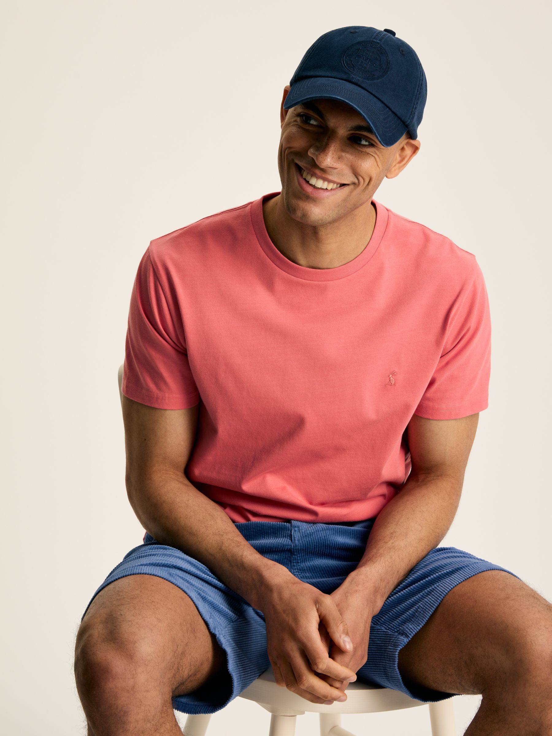 Denton Pink Plain Jersey Crew Neck T-Shirt - Image 4 of 7