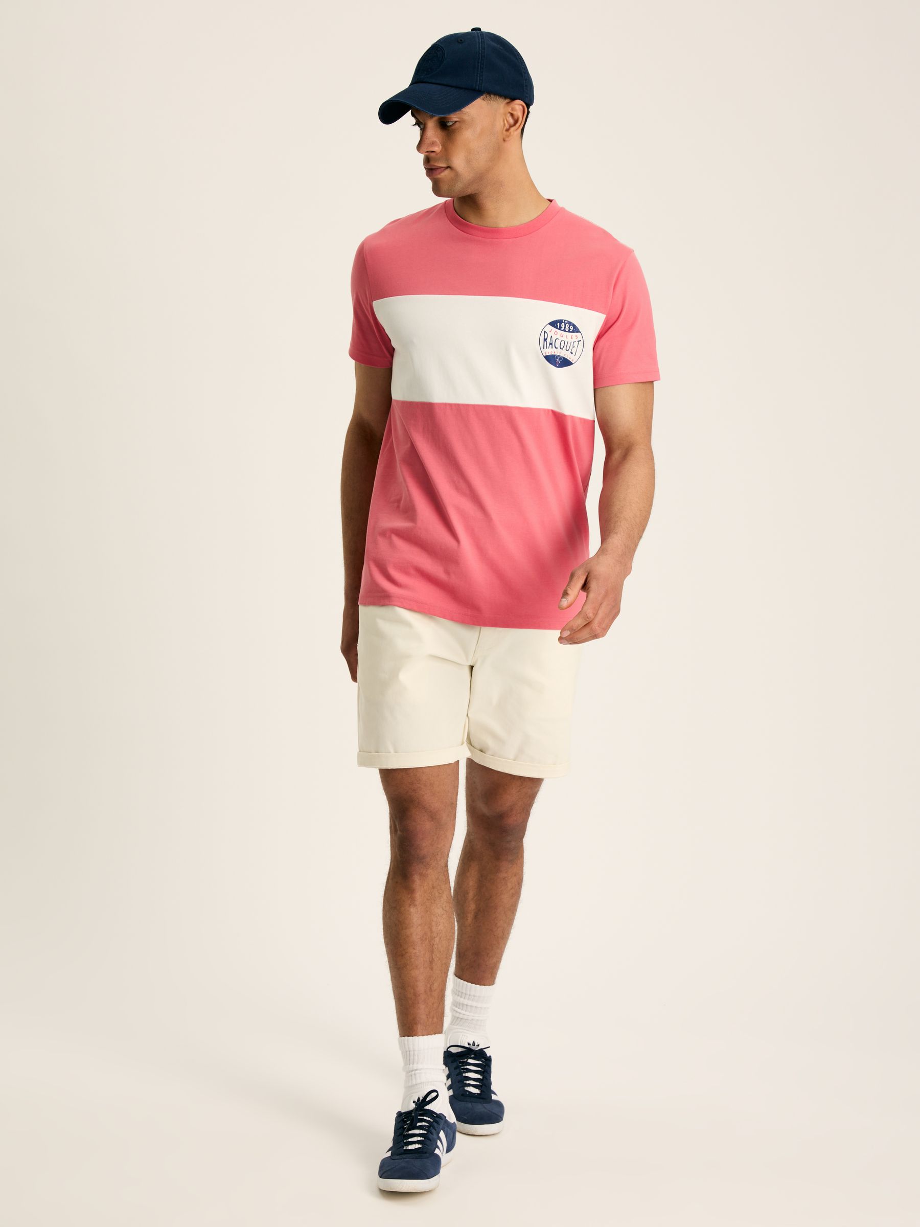 Denton Pink Colourblock Jersey Crew Neck T-Shirt - Image 3 of 6