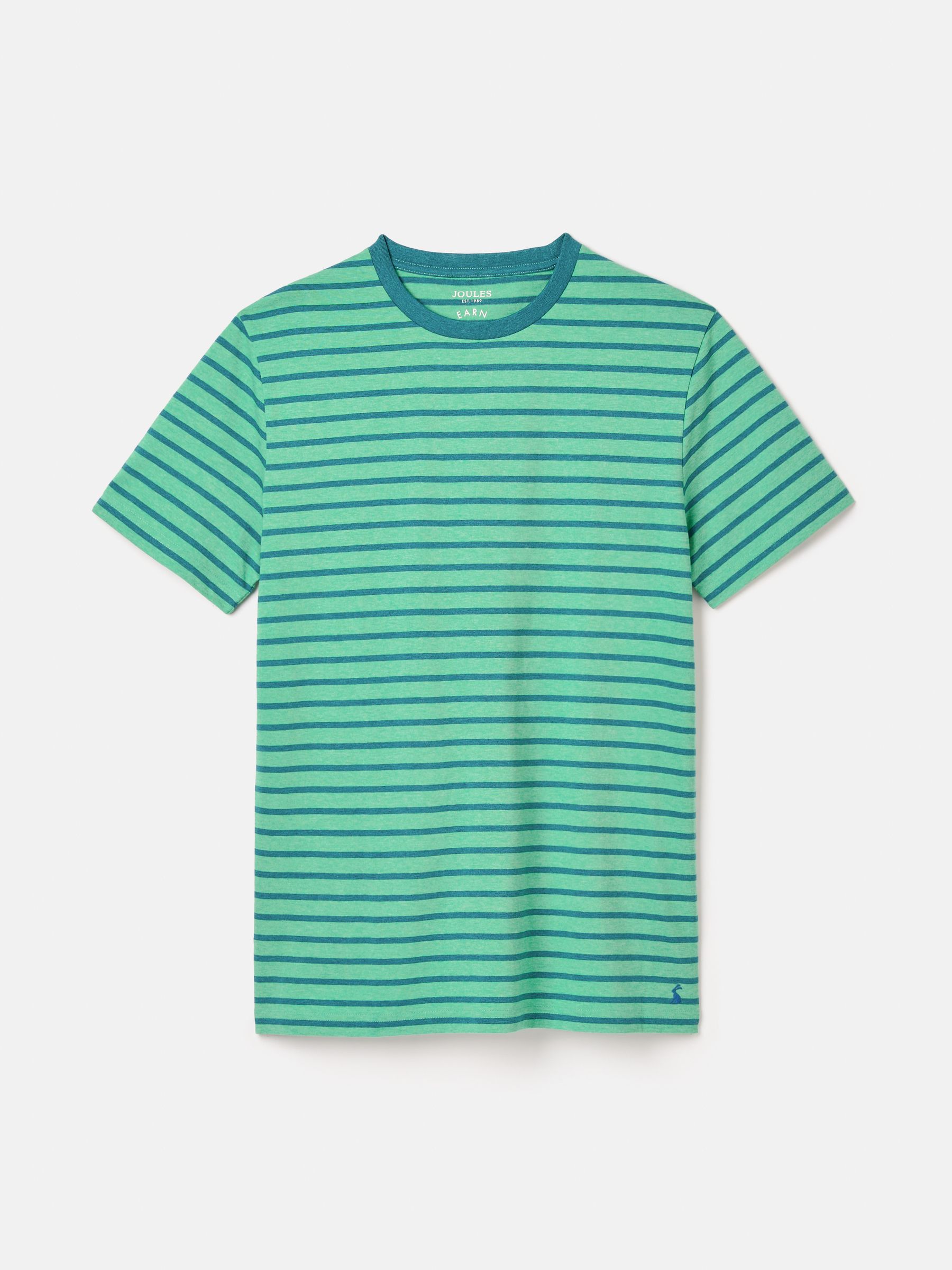 Boathouse Green Stripe Jersey Crew Neck T-Shirt - Image 7 of 7